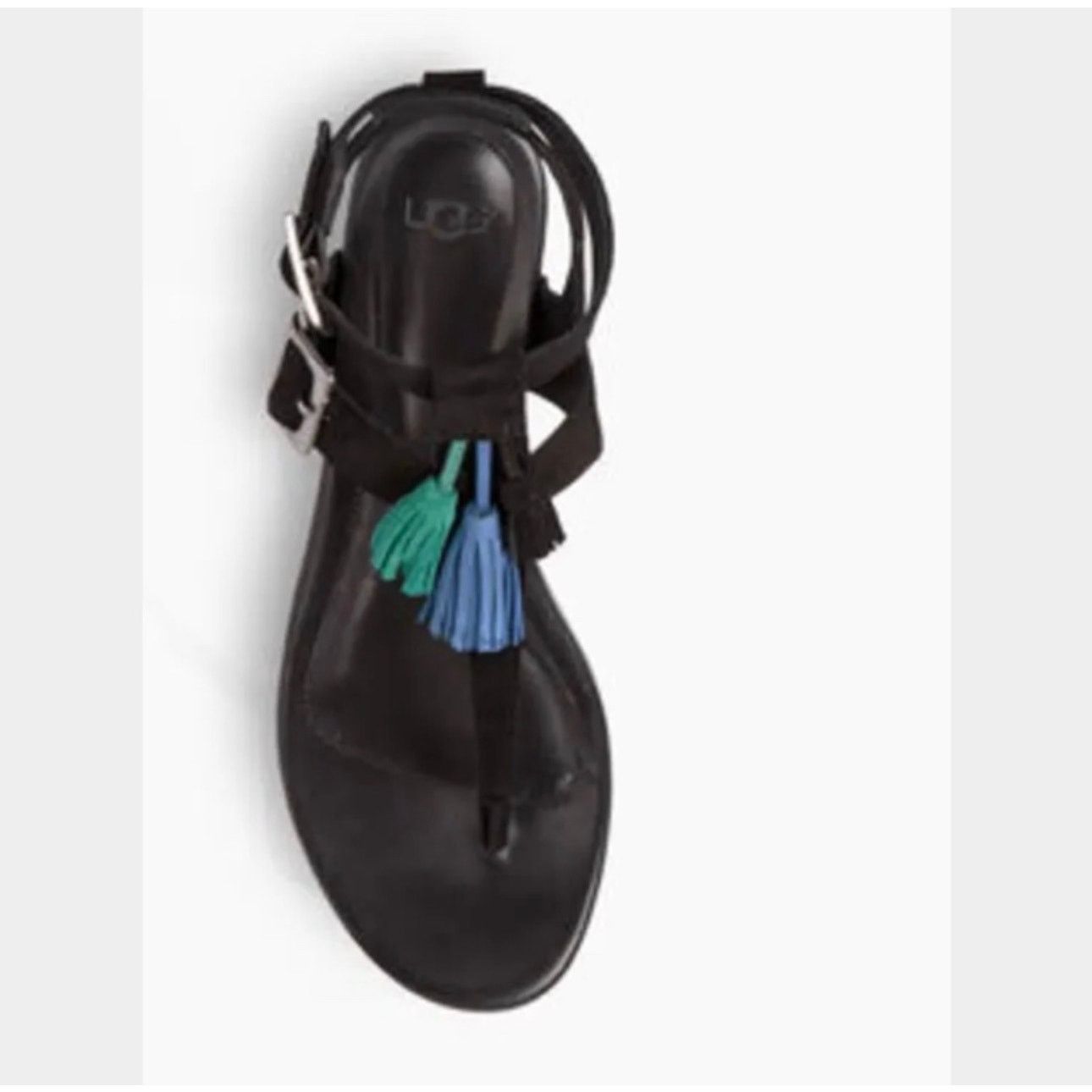 Ugg UGG Lecia Black Leather Ankle Wrap Sandal Size 9 Size US 9 / IT 39 - 12 Thumbnail