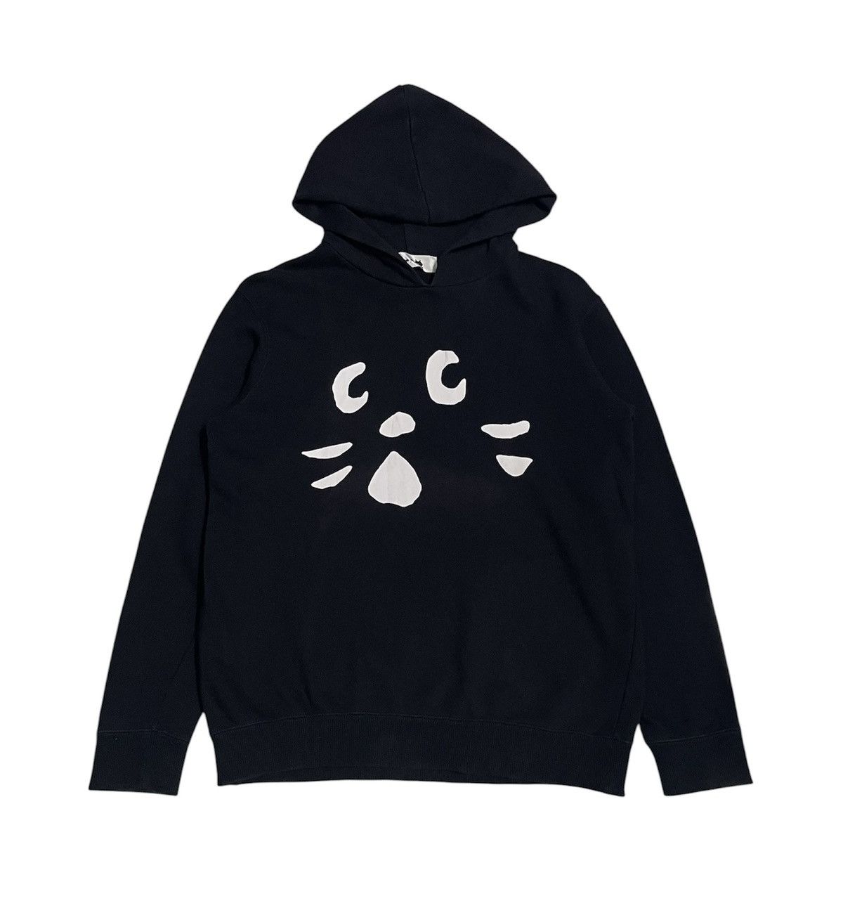 nenet nya hoodie ネネット にゃー パーカー S ブラック 黒 Issey Miyake Ne-net Black Cat Face Hoodie | Grailed