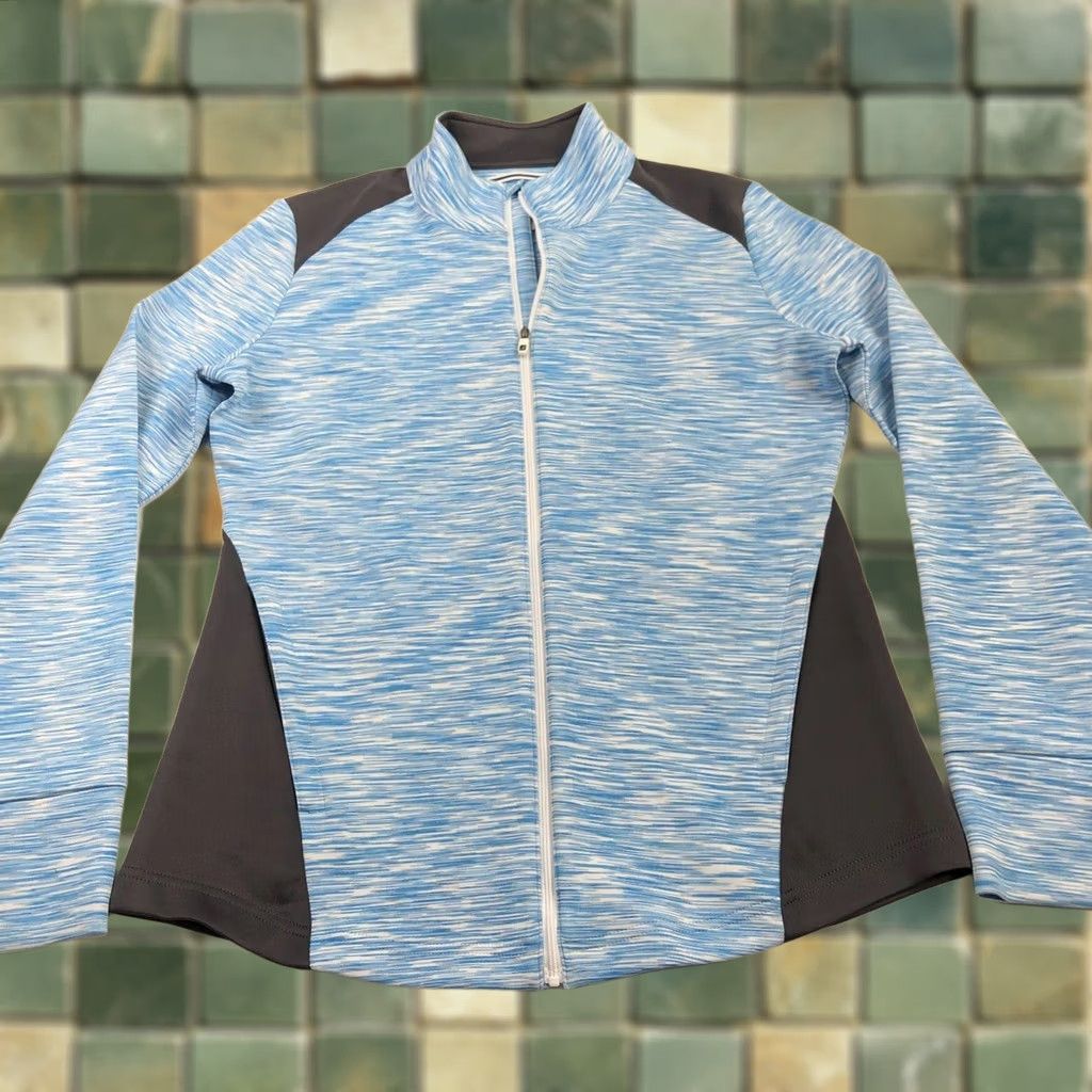 Footjoy FootJoy Women’s Medium Blue Long Sleeve Stretch Zip Light Jacket Golf Size M / US 6-8 / IT 42-44 - 1 Thumbnail