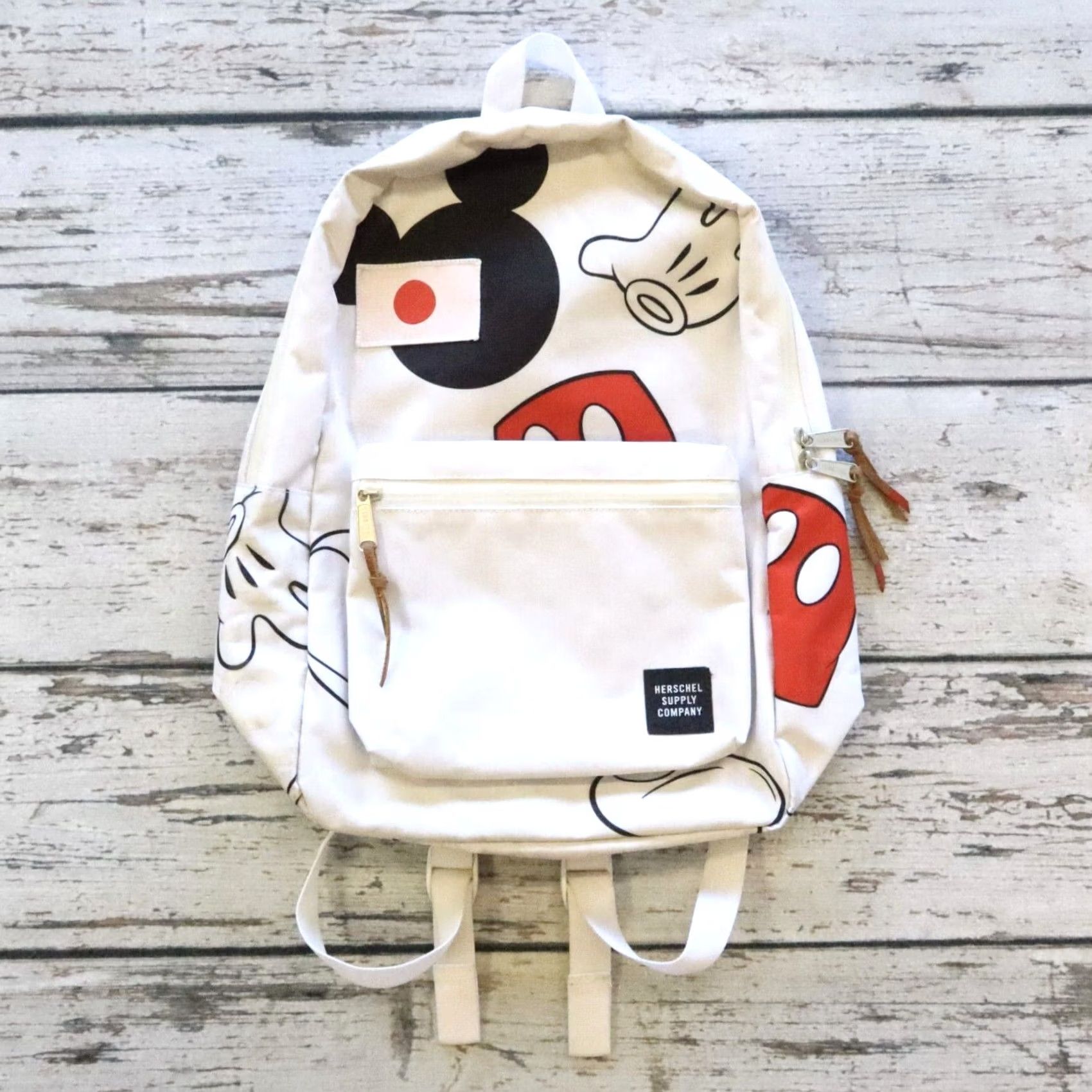 Vintage VINTAGE Herschel Backpack Mickey Mouse Settlement Japan White Men Adjustable Nylon Size ONE SIZE - 2 Thumbnail