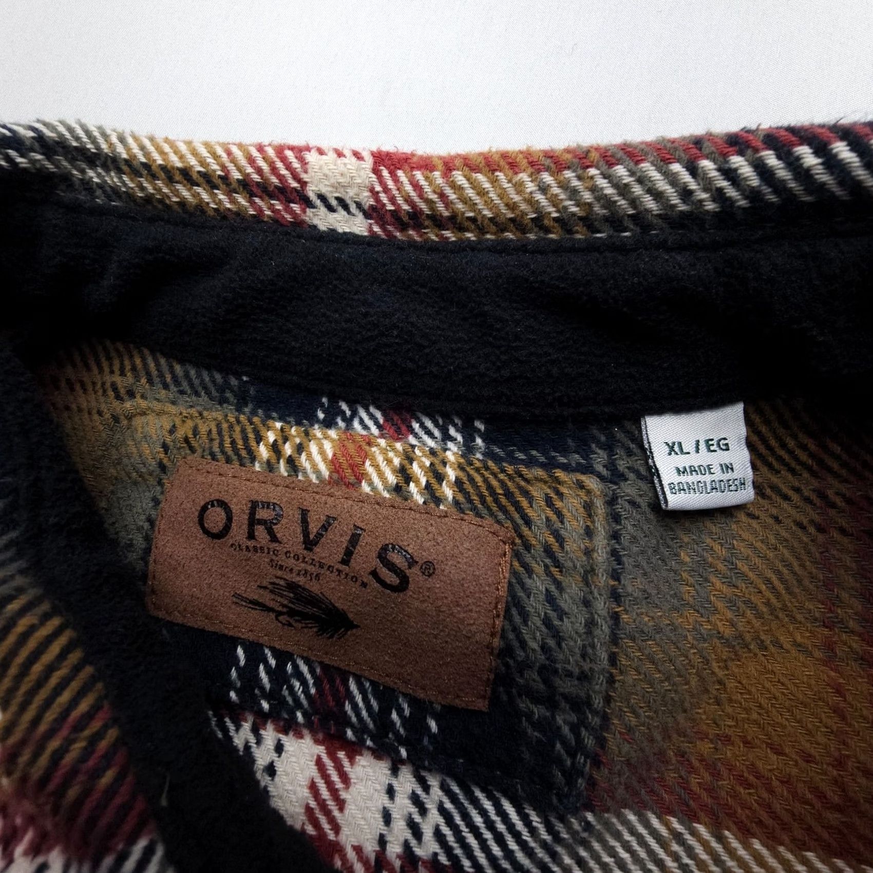Orvis Orvis Shirt Shacket Plaid Heavyweight Cotton Flannel Mens XL Multicolor Outdoor Casual Workwear Shirt Shacket Size US XL / EU 56 / 4 - 3 Thumbnail