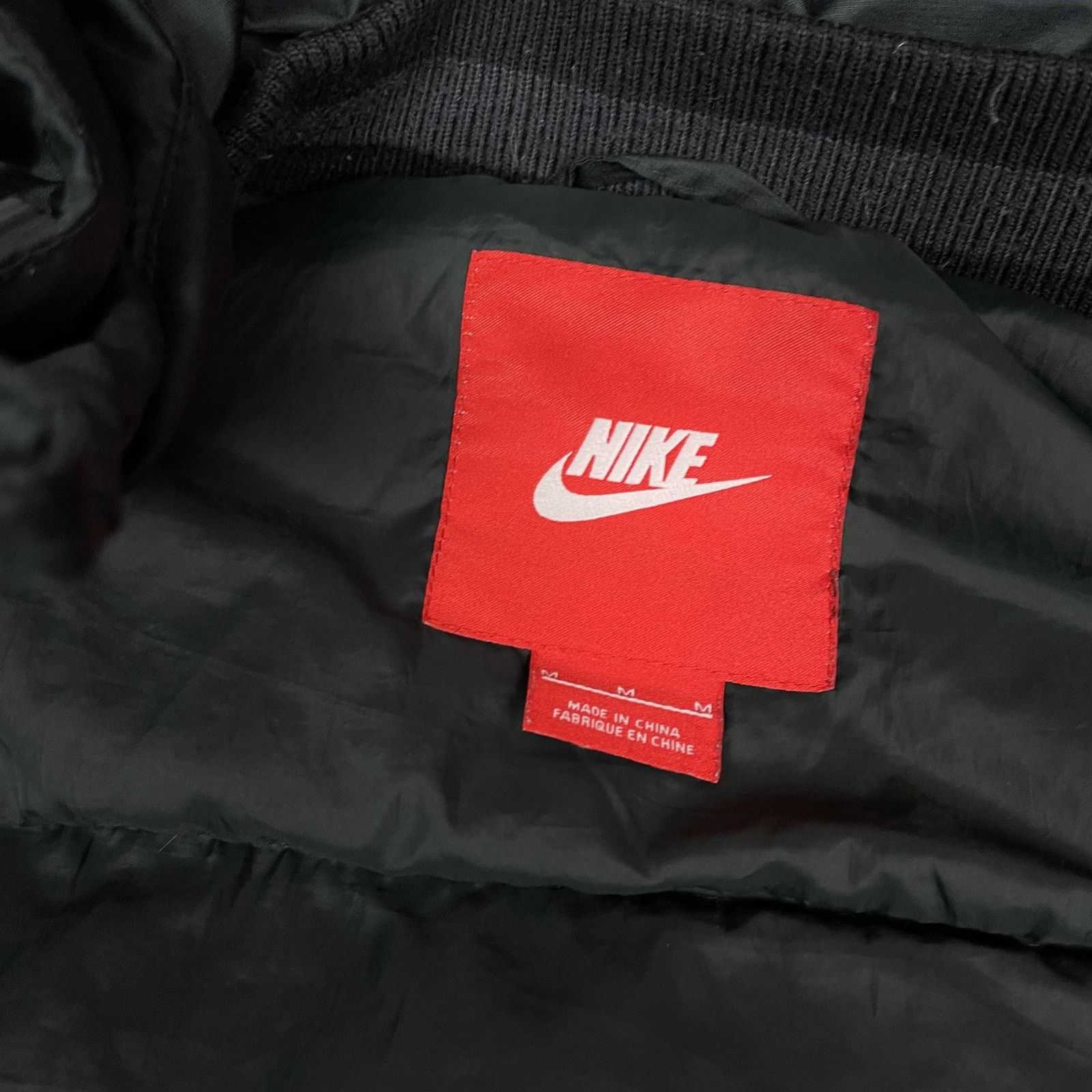 Nike × Vintage Nike Adult Black Long Sleeve Hooded Full Zip Puffer Jacket M Size US M / EU 48-50 / 2 - 13 Thumbnail