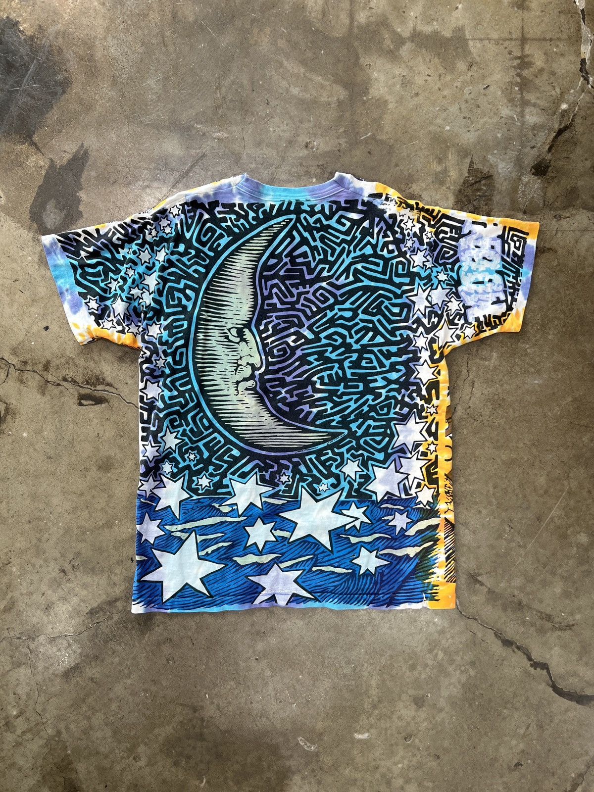 Vintage Vintage Liquid Blue AOP Sun and Moon Solstice Tee XL Size US XL / EU 56 / 4 - 6 Thumbnail
