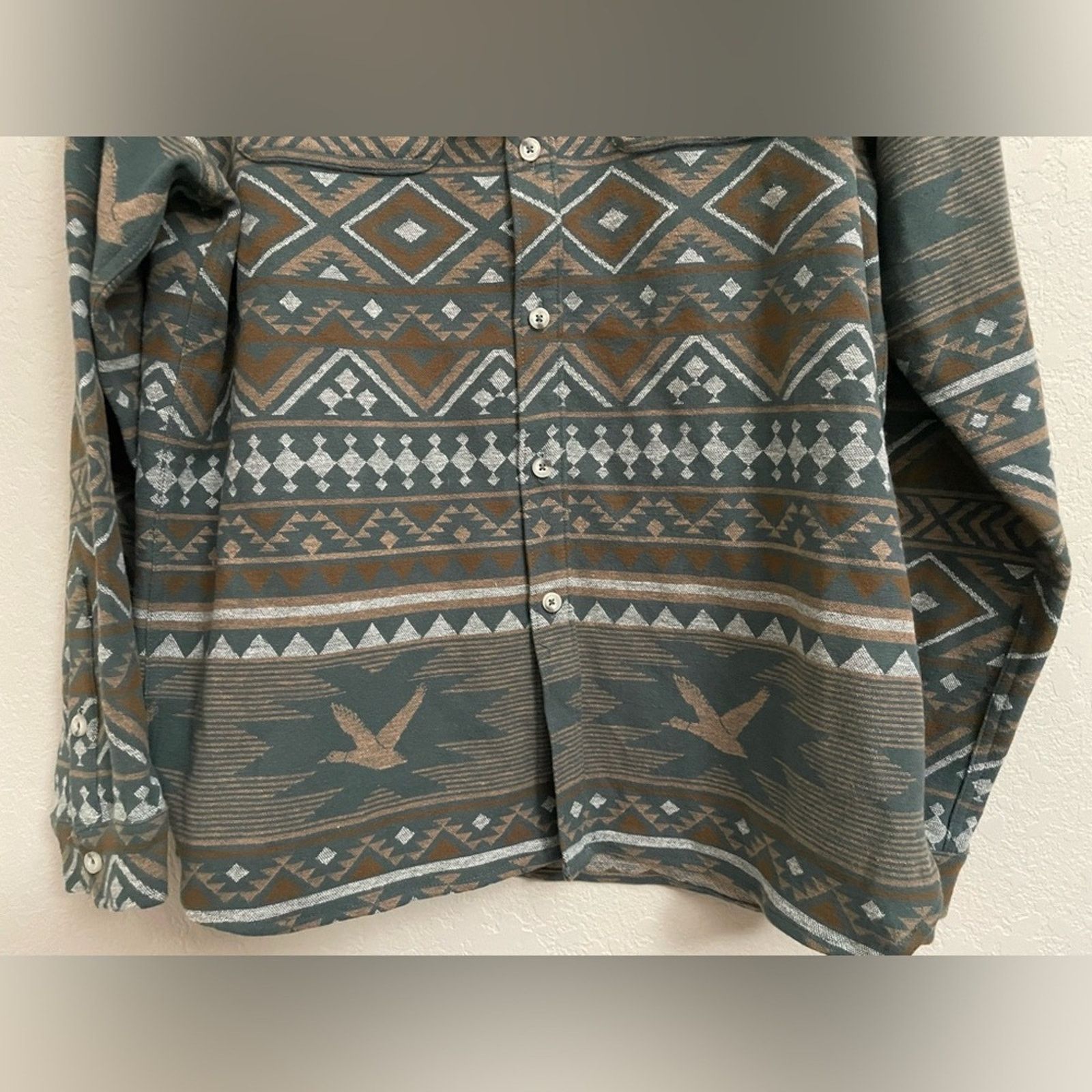 Other Burlebo Heavyweight Flannel Whitetail Aztec Olive Men L Size US L / EU 52-54 / 3 - 7 Thumbnail