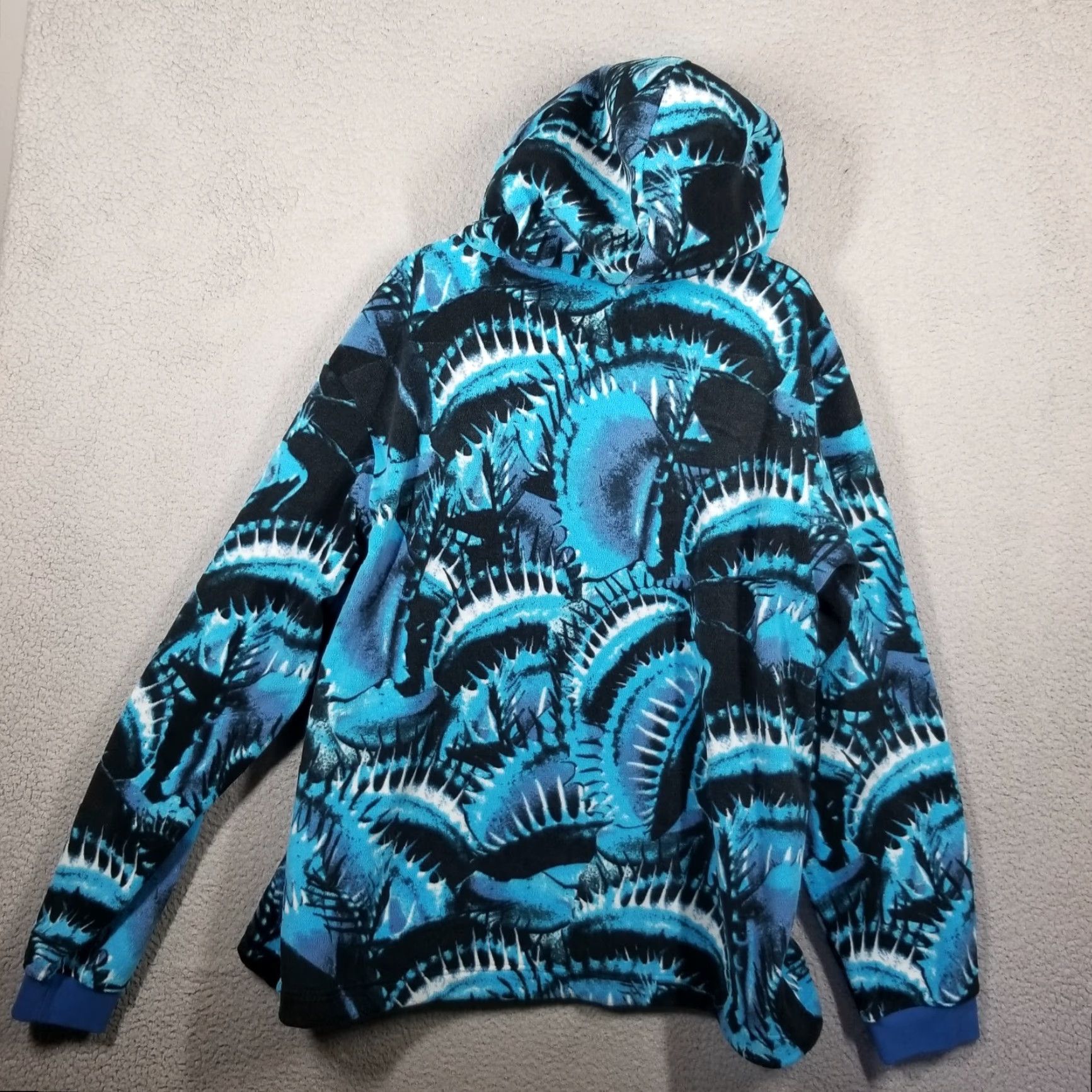 Nike Nike Kyrie Fly Trap Fleece Hoodie Jacket Full Zip Mens XL DQ6115-407 Marina Blue Size US XL / EU 56 / 4 - 3 Thumbnail