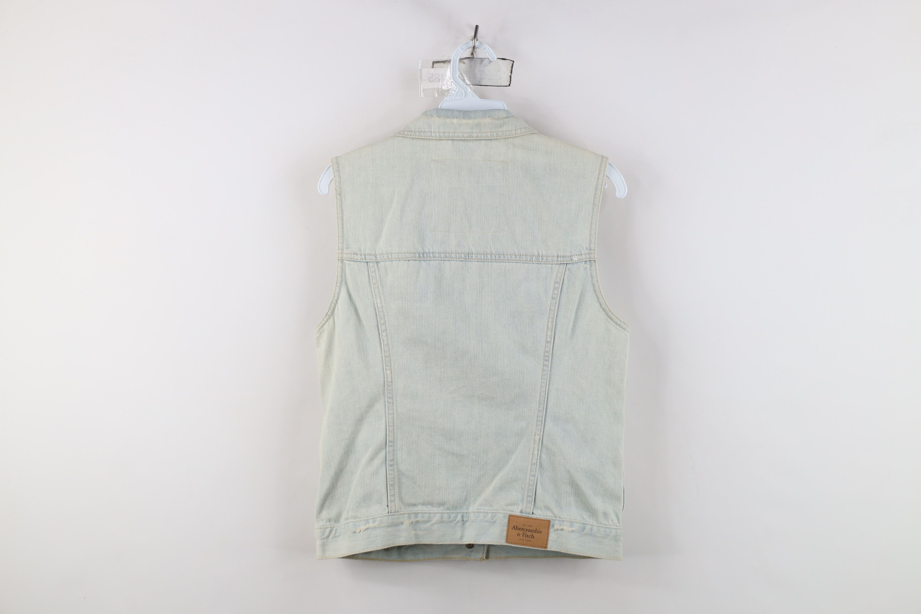 Abercrombie & Fitch Vintage Y2K Abercrombie & Fitch Denim Trucker Vest Jacket Size M / US 6-8 / IT 42-44 - 14 Thumbnail