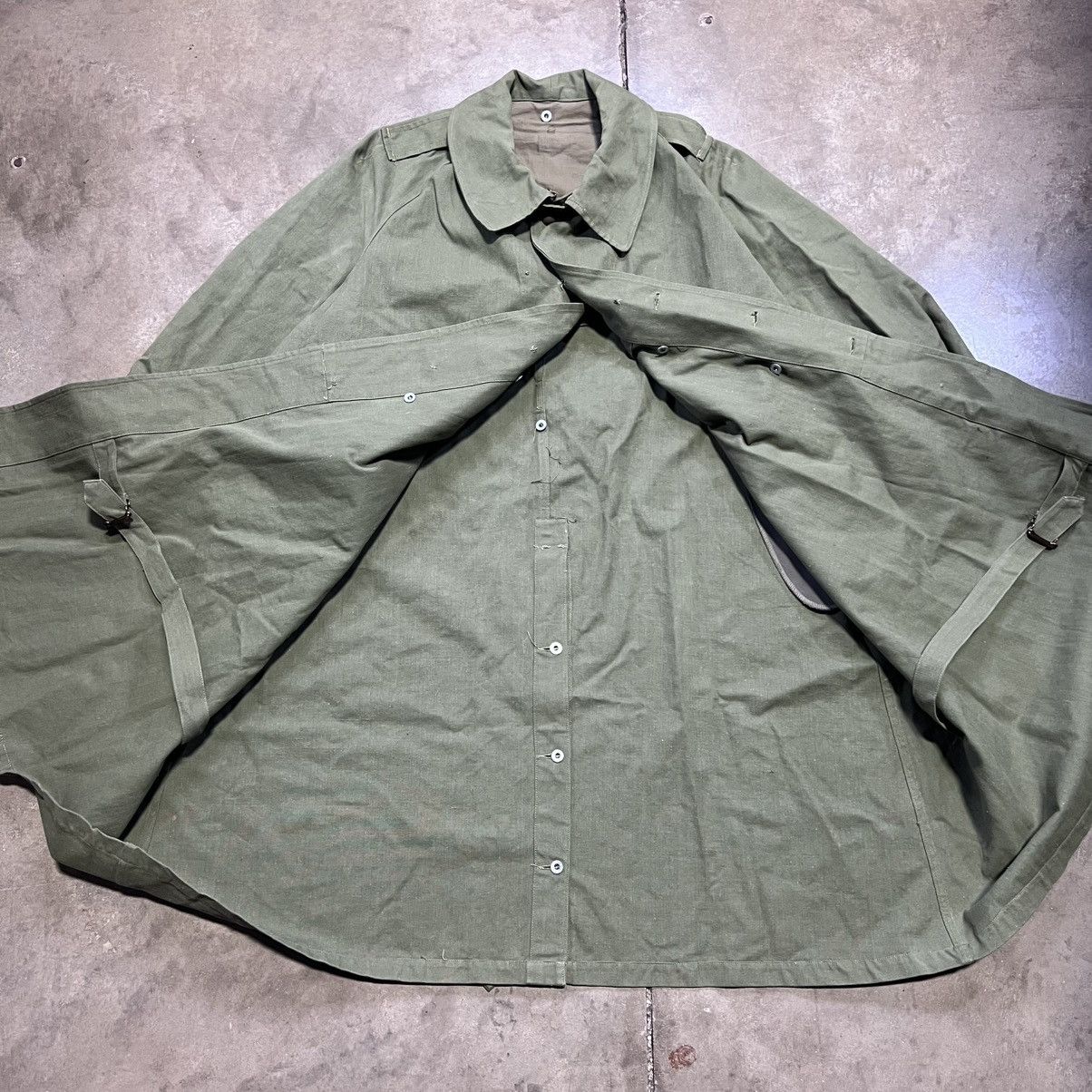 Vintage Vintage 50s 60s French Military Motorcycle Trench Coat Long Size US L / EU 52-54 / 3 - 3 Thumbnail