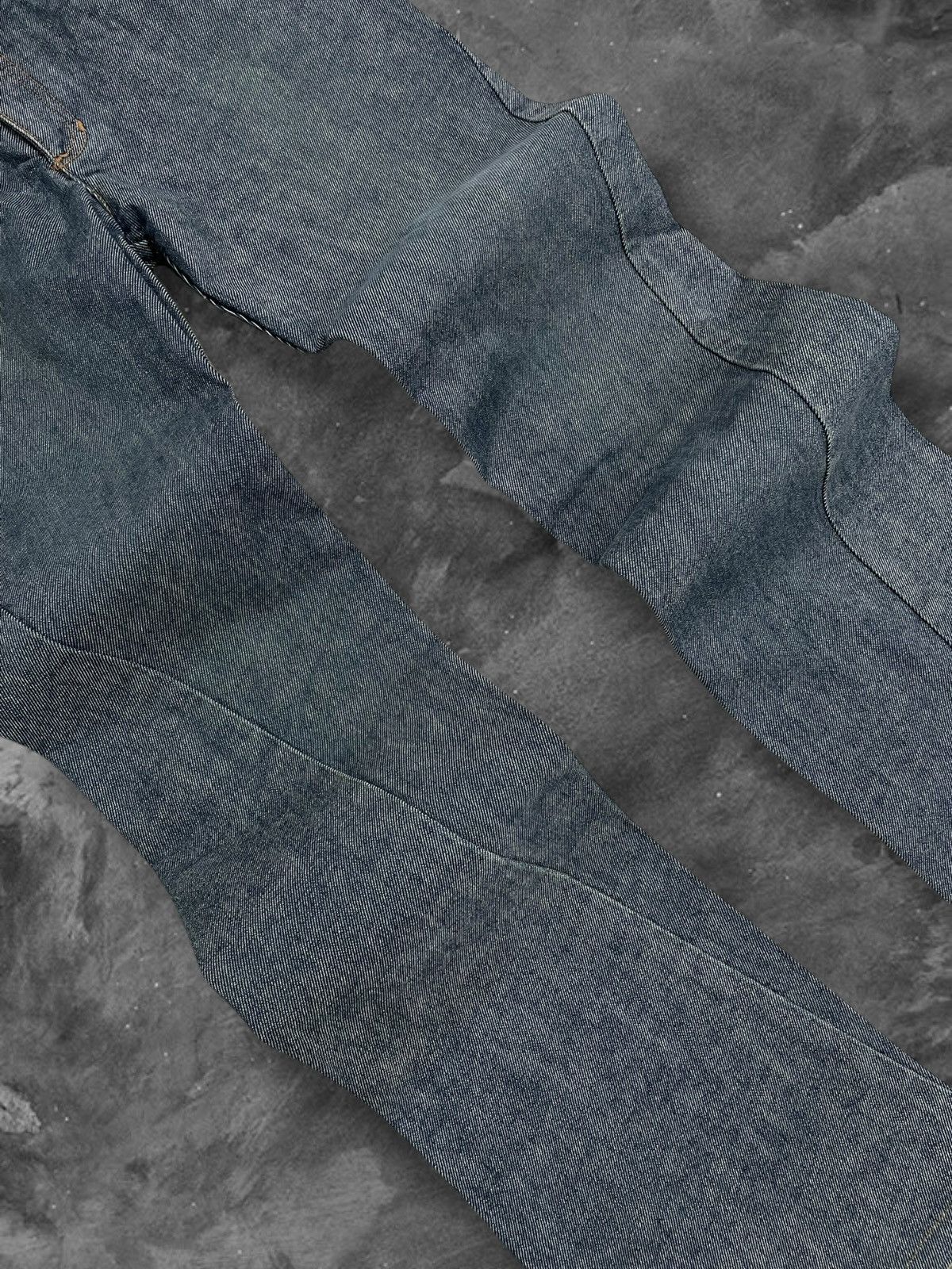 Japanese Brand Vintage Designer Mk Klein Flared Distressed Denim Size US 30 / EU 46 - 4 Thumbnail