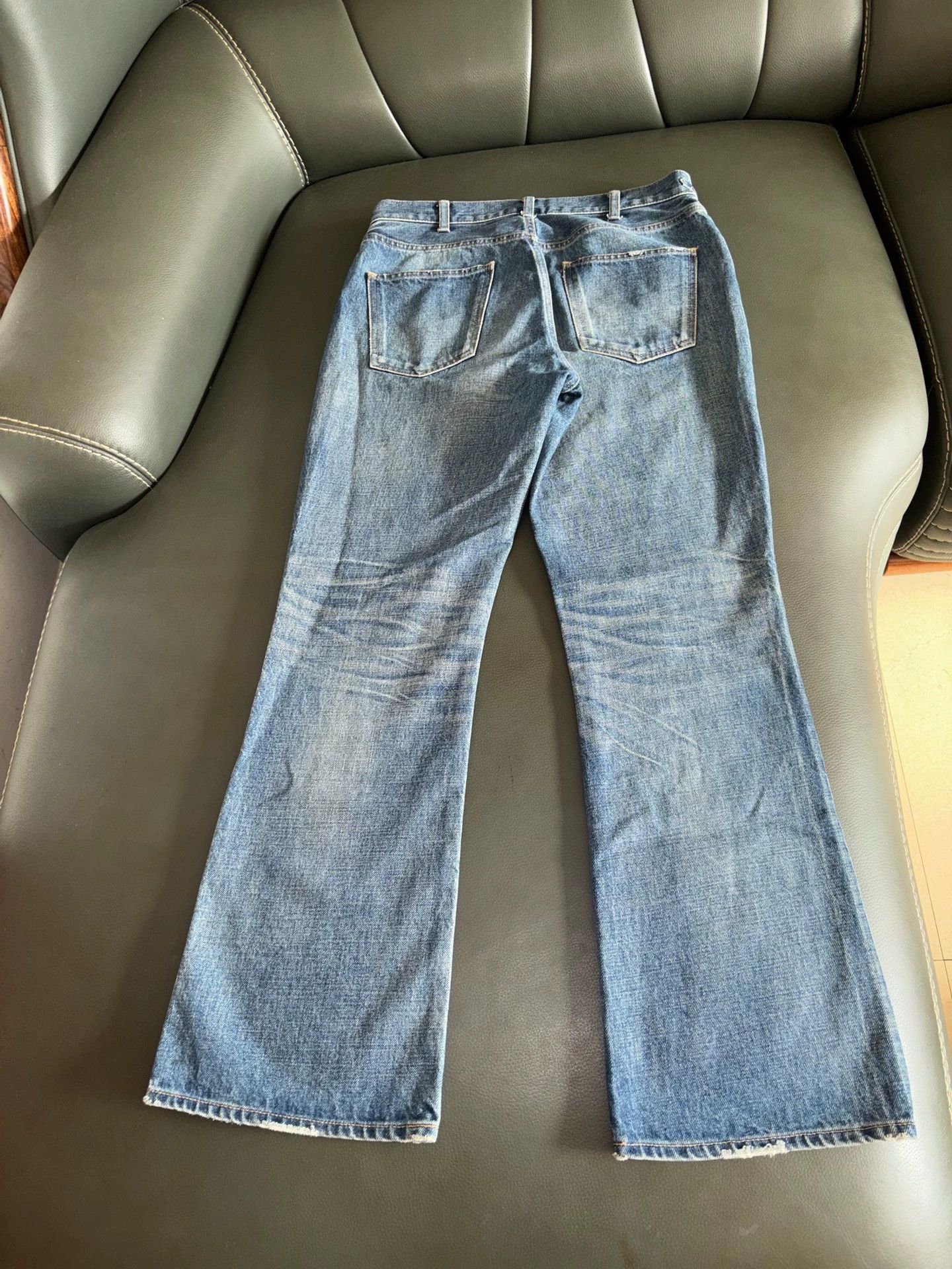 Celine Celine 2022FW Hedi Slimane Triomphe Chain Washed Blue 30 Size US 30 / EU 46 - 2 Thumbnail