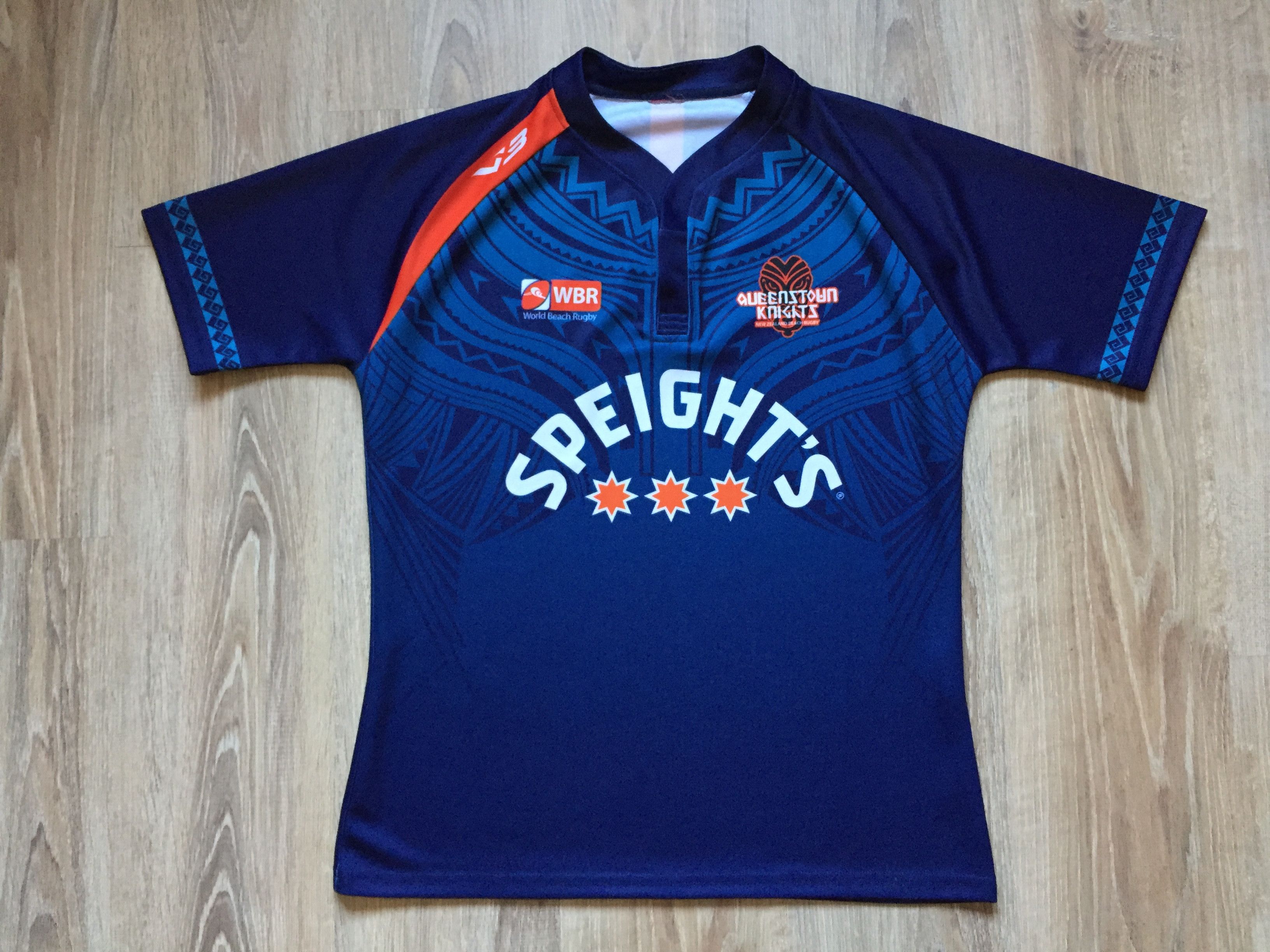Vintage Queenstown Knights New Zealand Beach Rugby Jersey Size US L / EU 52-54 / 3 - 2 Thumbnail