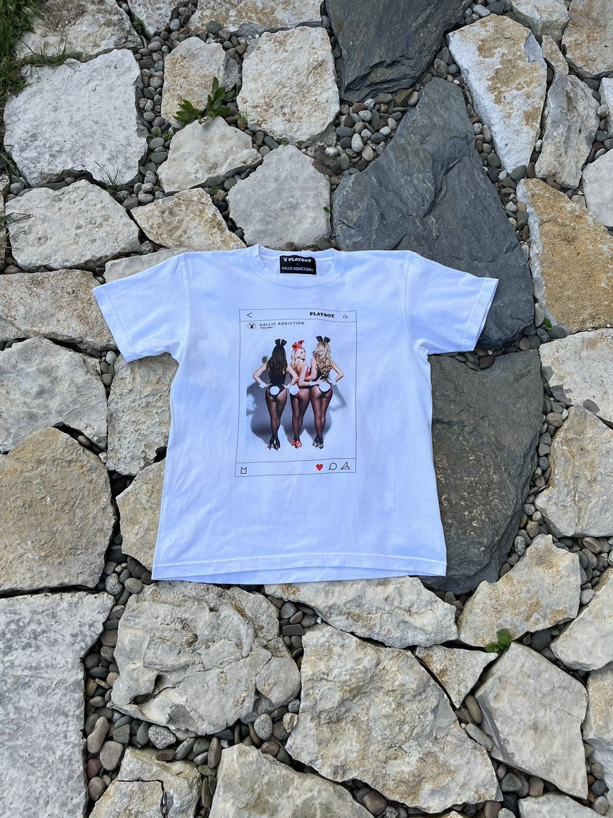 Playboy x Gallis Addiction sexy girls instagram post tee