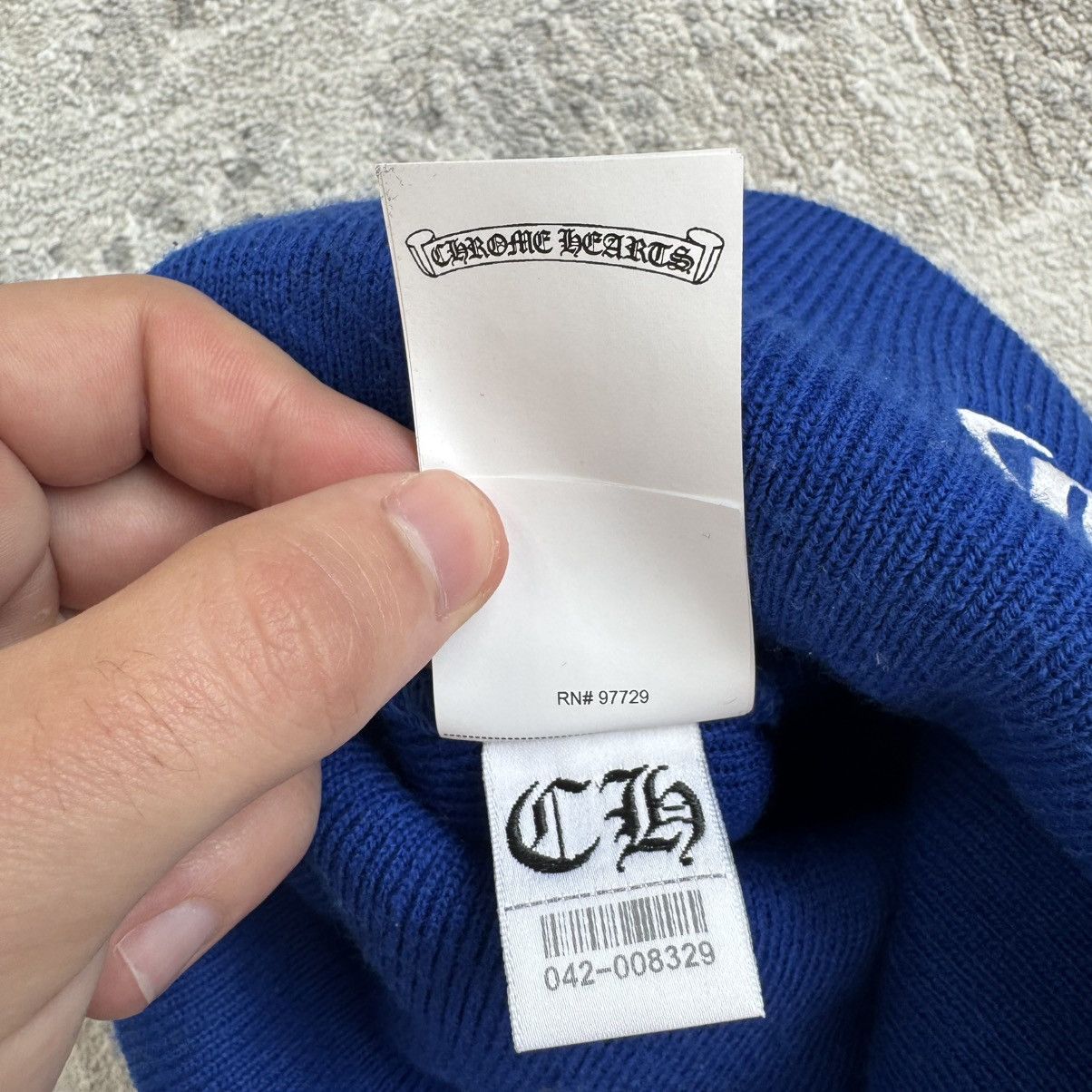 Chrome Hearts Ch embroidered logo beanie Size ONE SIZE - 11 Thumbnail