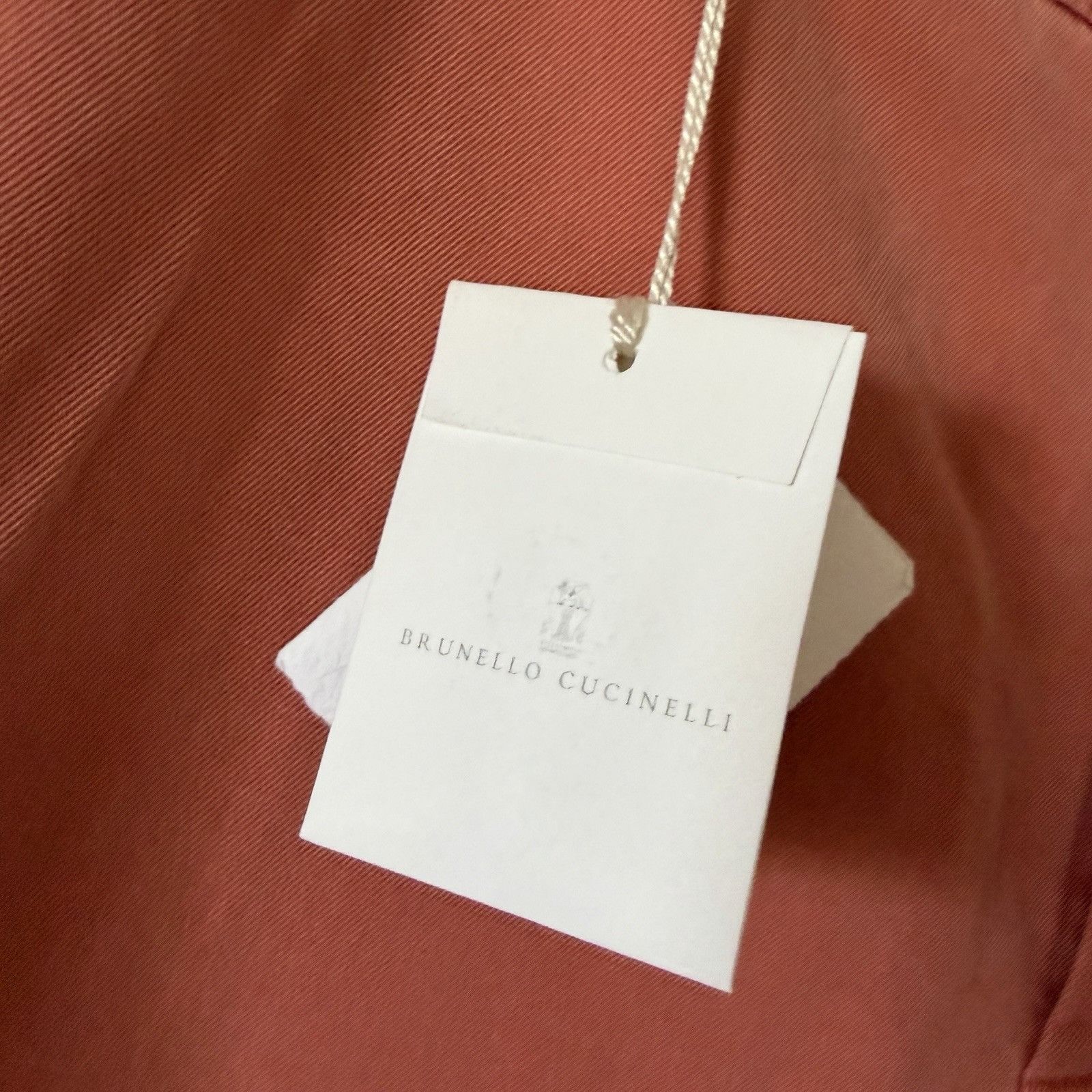 Brunello Cucinelli 595$ BRUNELLO CUCINELLI MEN'S SHORTS 100% COTTON ORANGE SIZE Size US 38 / EU 54 - 4 Thumbnail