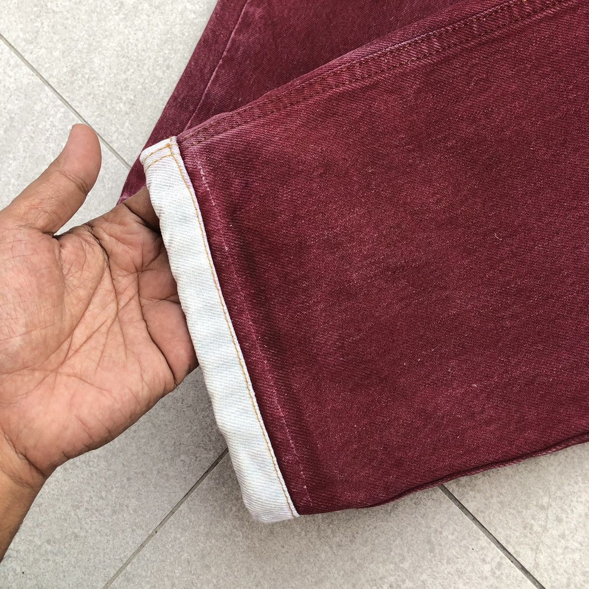 Dolce & Gabbana Vintage Dolce And Gabbana Red Denim Pants Size US 31 - 11 Thumbnail