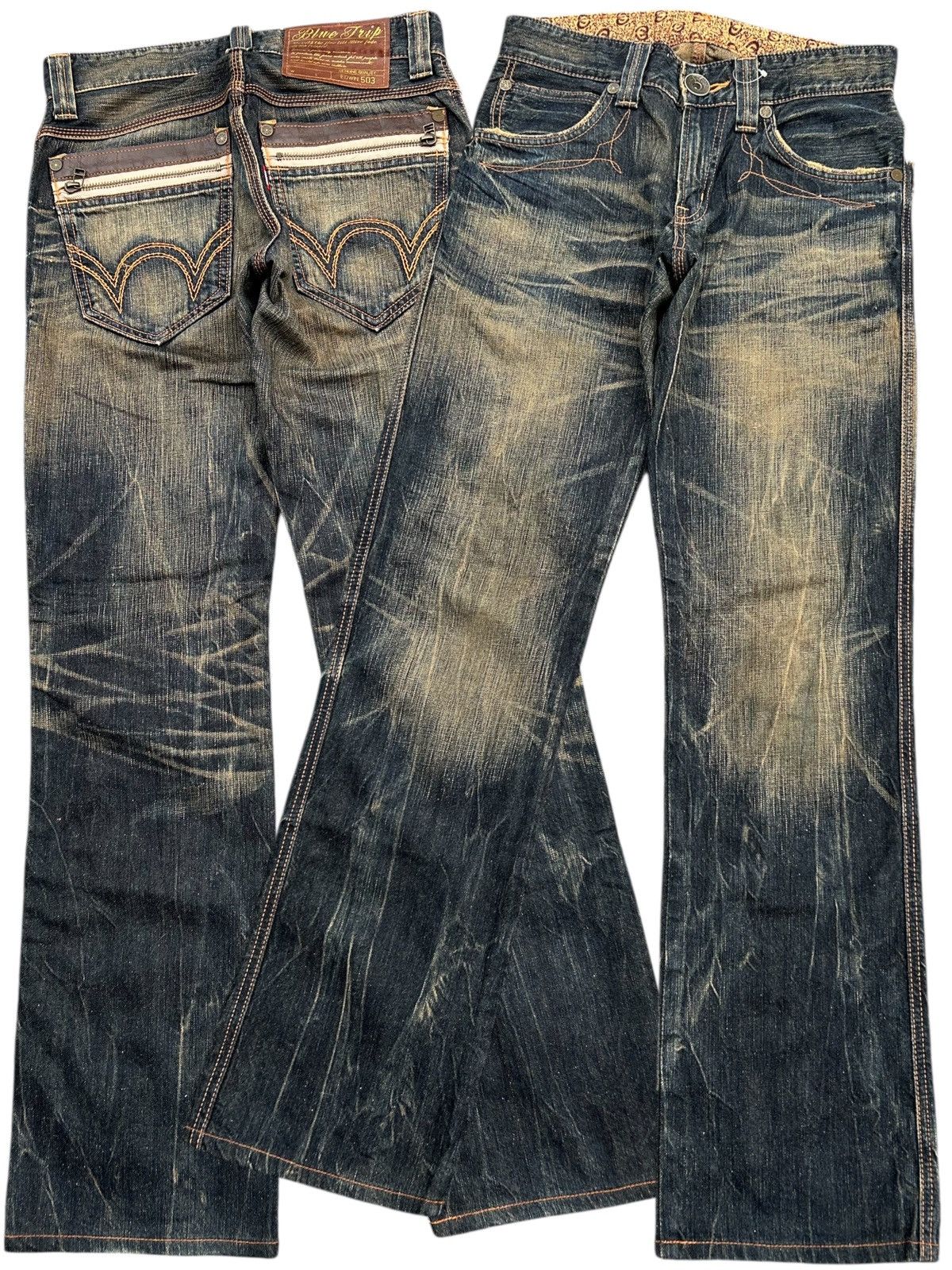 Edwin × Japanese Brand × Jean Vintage Edwin BTZ503 Rusty Mudwash Japanese Denim Jeans Size US 30 / EU 46 - 1 Thumbnail
