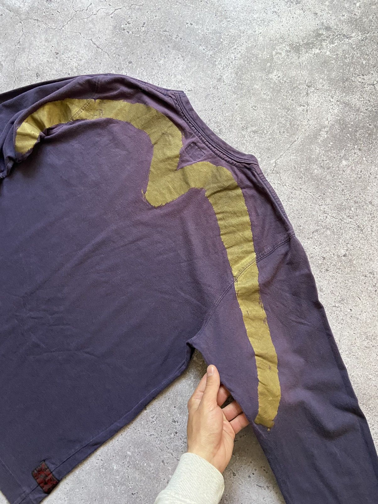Evisu Vintage Sun Faded Evisu longsleeve t-shirt big logo Size US XL / EU 56 / 4 - 4 Thumbnail