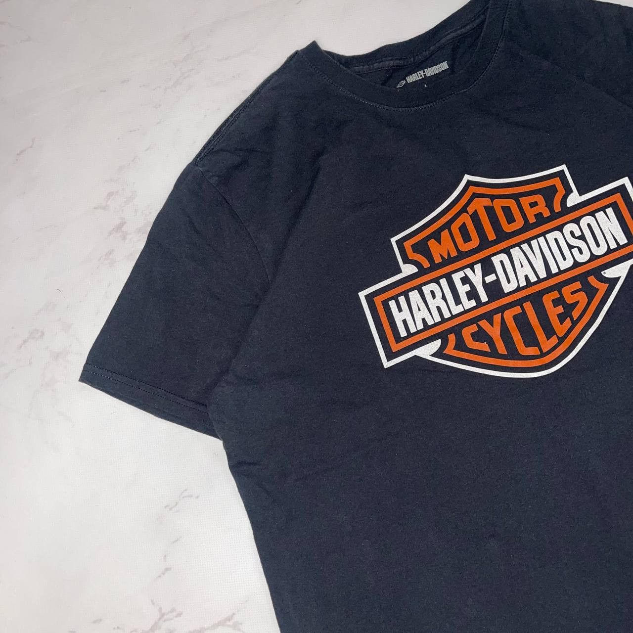 Harley Davidson Vintage Y2K Harley Davidson motorcycle t-shirt Size L Black Size US L / EU 52-54 / 3 - 3 Thumbnail