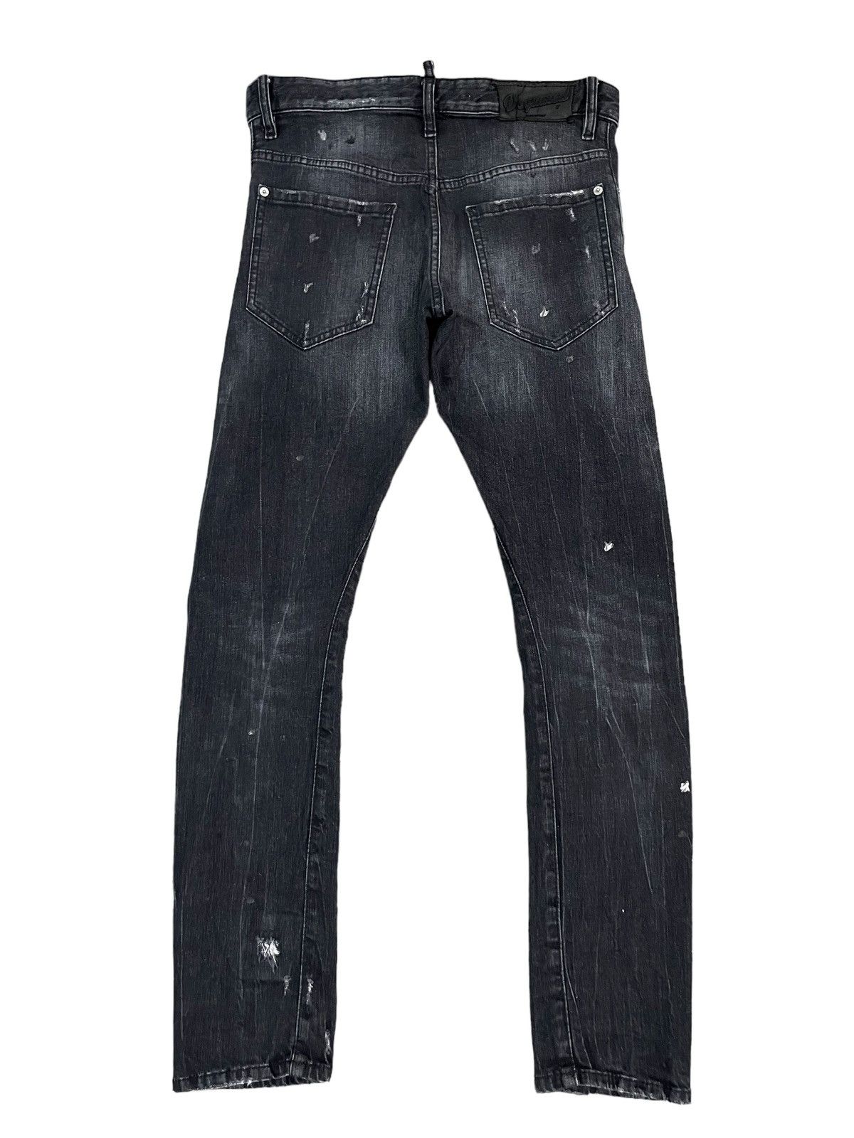 Dsquared2 Dsquared2 Grey Wash Scratch Avant Garde Style Ripped Jeans Size US 31 - 9 Thumbnail