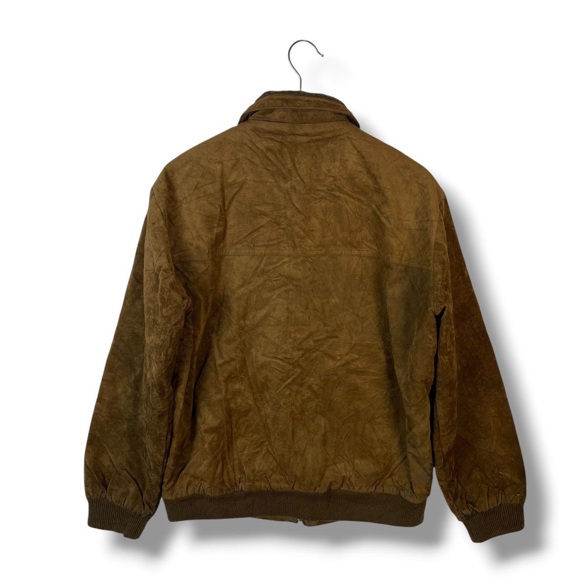 Japanese Brand VINTAGE VALIANTAS SUEDE LEATHER BOMBER JACKET MADE IN JAPAN Size US L / EU 52-54 / 3 - 3 Thumbnail