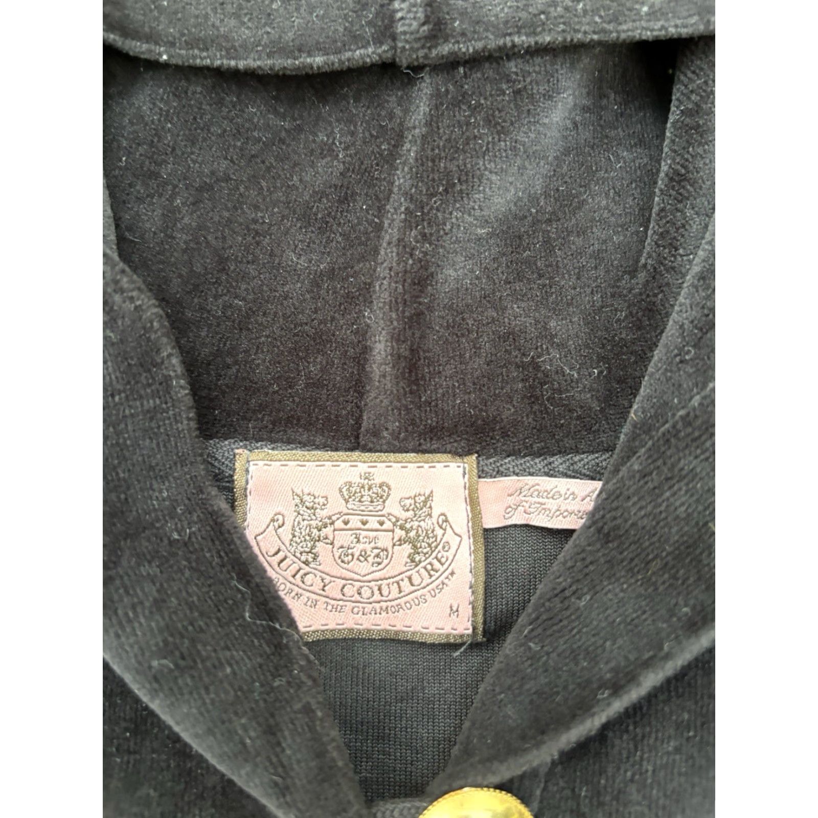 Juicy Couture VINTAGE Juicy Couture Velour Hoodie Full Zip Size M / US 6-8 / IT 42-44 - 2 Thumbnail