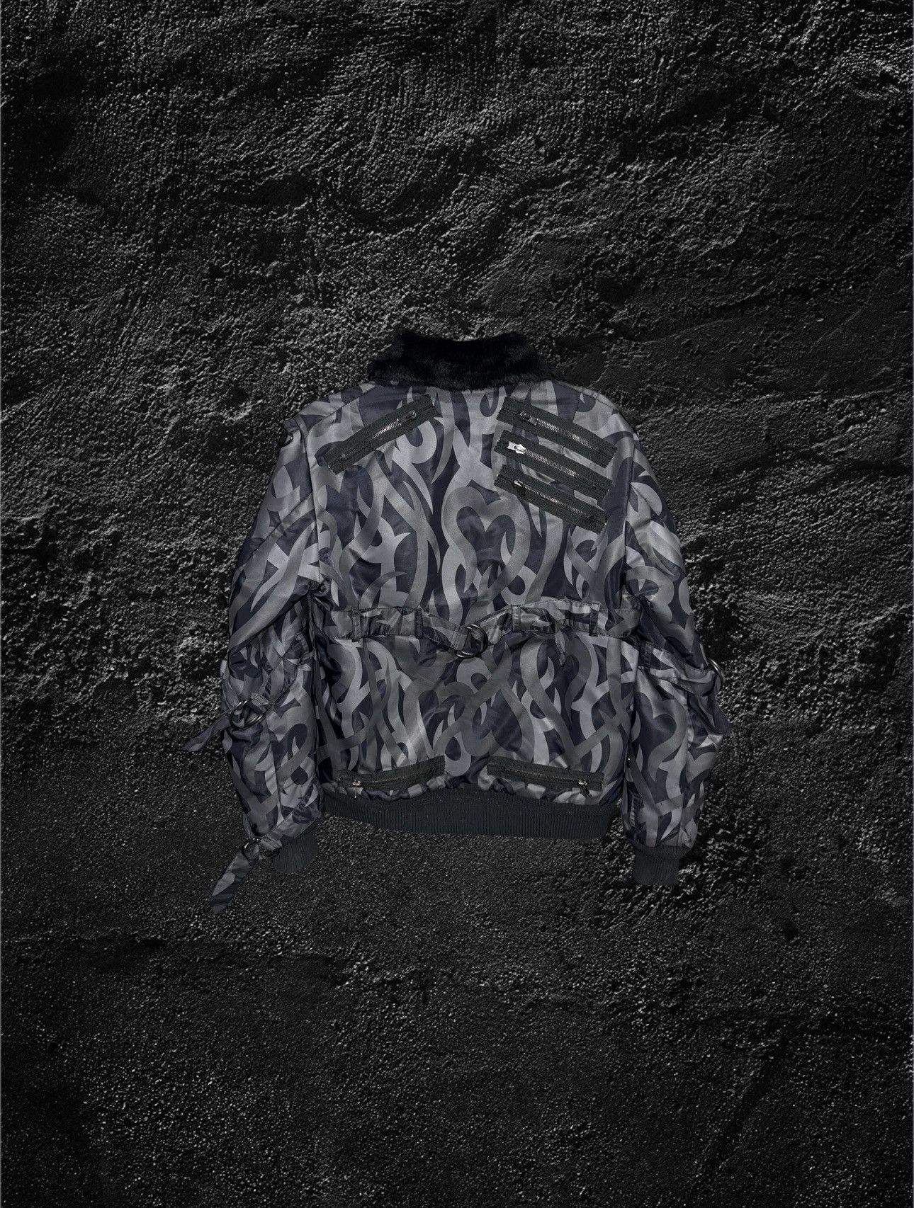 Number (N)ine Number (N)ine AW04 Tribal Bondage MA-1 Bomber Size US L / EU 52-54 / 3 - 3 Thumbnail