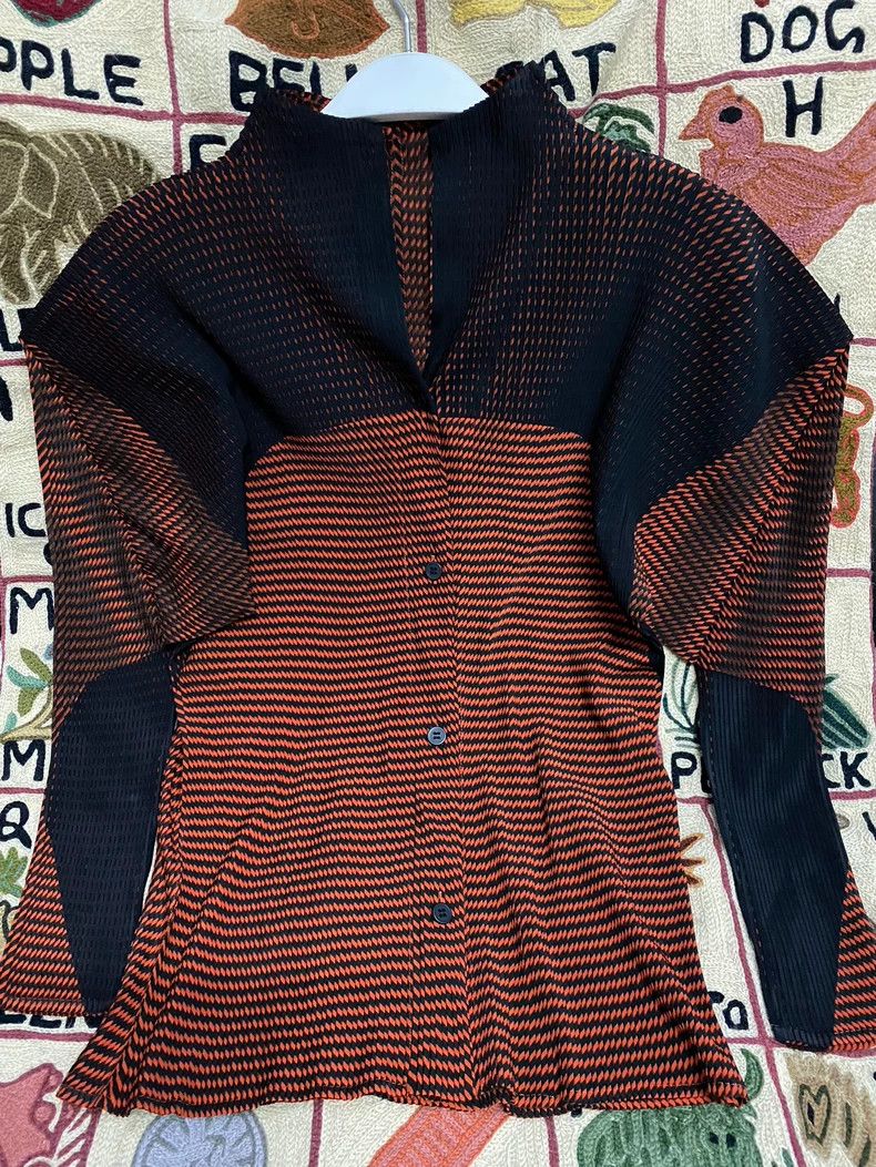 Issey Miyake issey miyake size:2 Red pleated coat Size XXS / US 00 / IT 34 - 2 Thumbnail