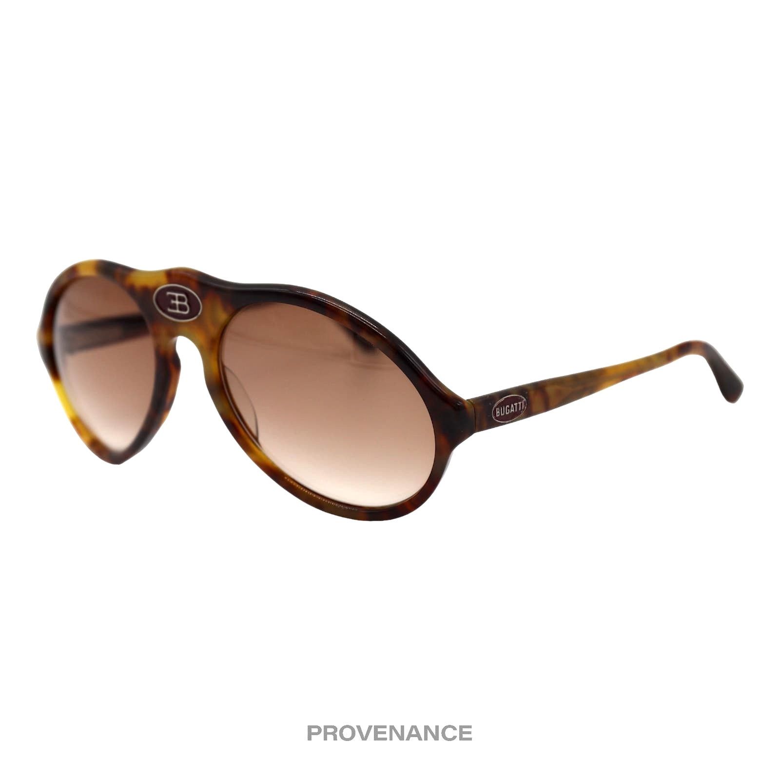 Bugatti 🔴 Bugatti Teardrop Logo Sunglasses - Havanna Brown Size ONE SIZE - 2 Thumbnail