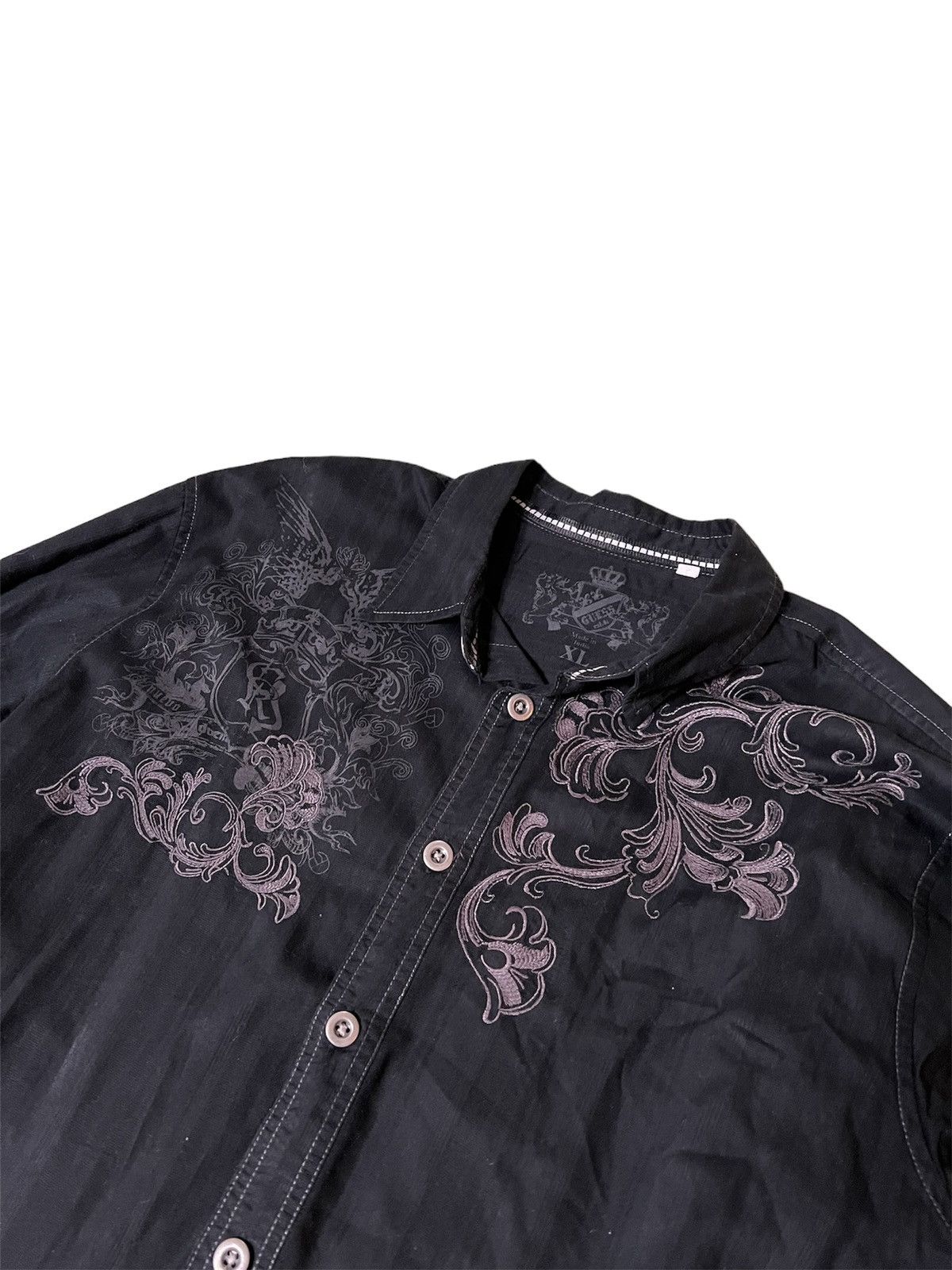 Guess Guess Y2K Goth Punk Button Down Size US XL / EU 56 / 4 - 3 Thumbnail