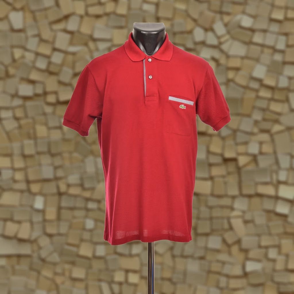 Lacoste DDP Lacoste Polo Shirt Red Short Sleeve Vintage Size 3 Men's Shirt Featured 100% Cotton Size US S / EU 44-46 / 1 - 1 Thumbnail