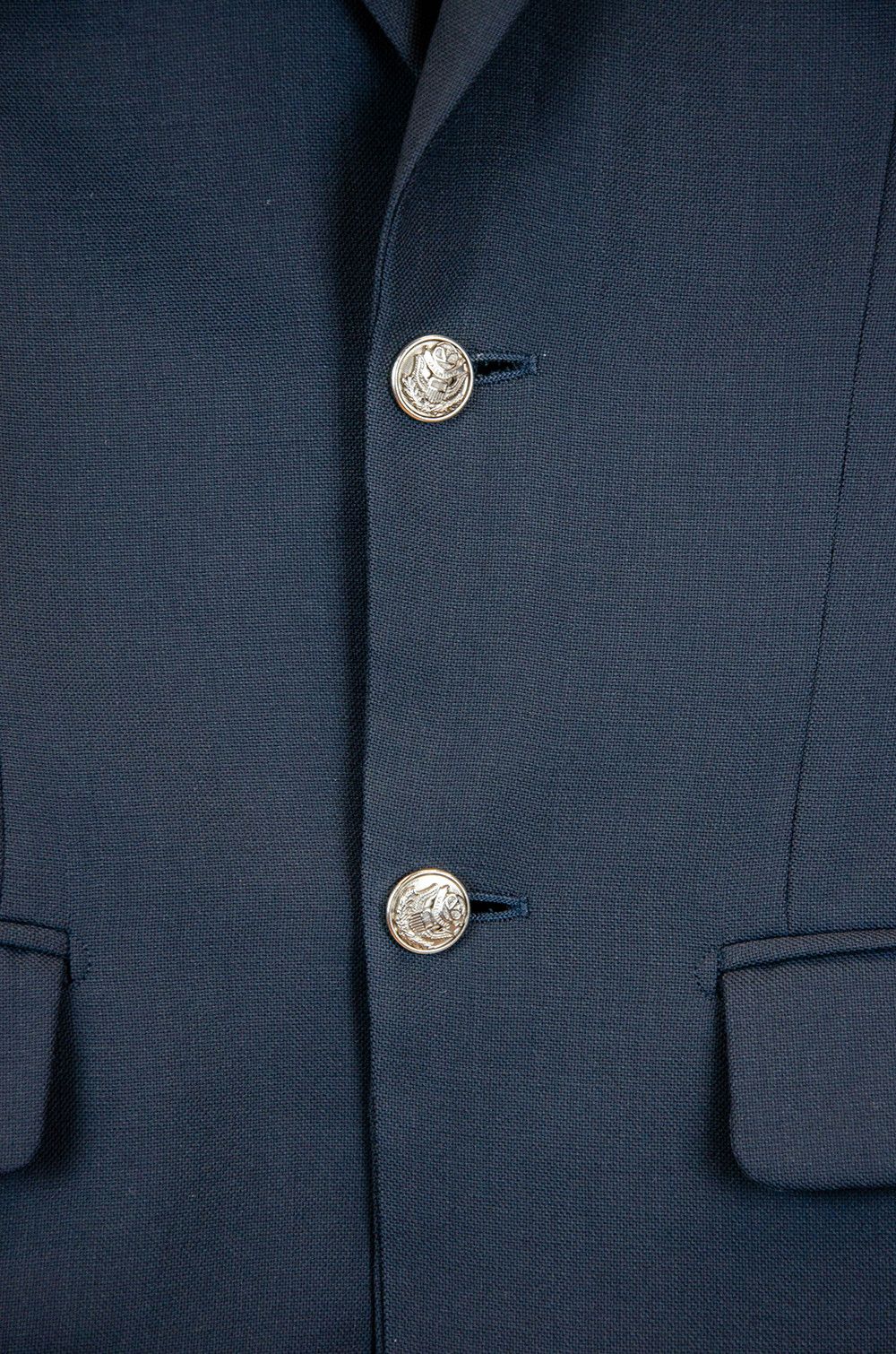 Valentino Valentino Uomo Navy Wool Blazer - Size 38R Size 38R - 4 Thumbnail