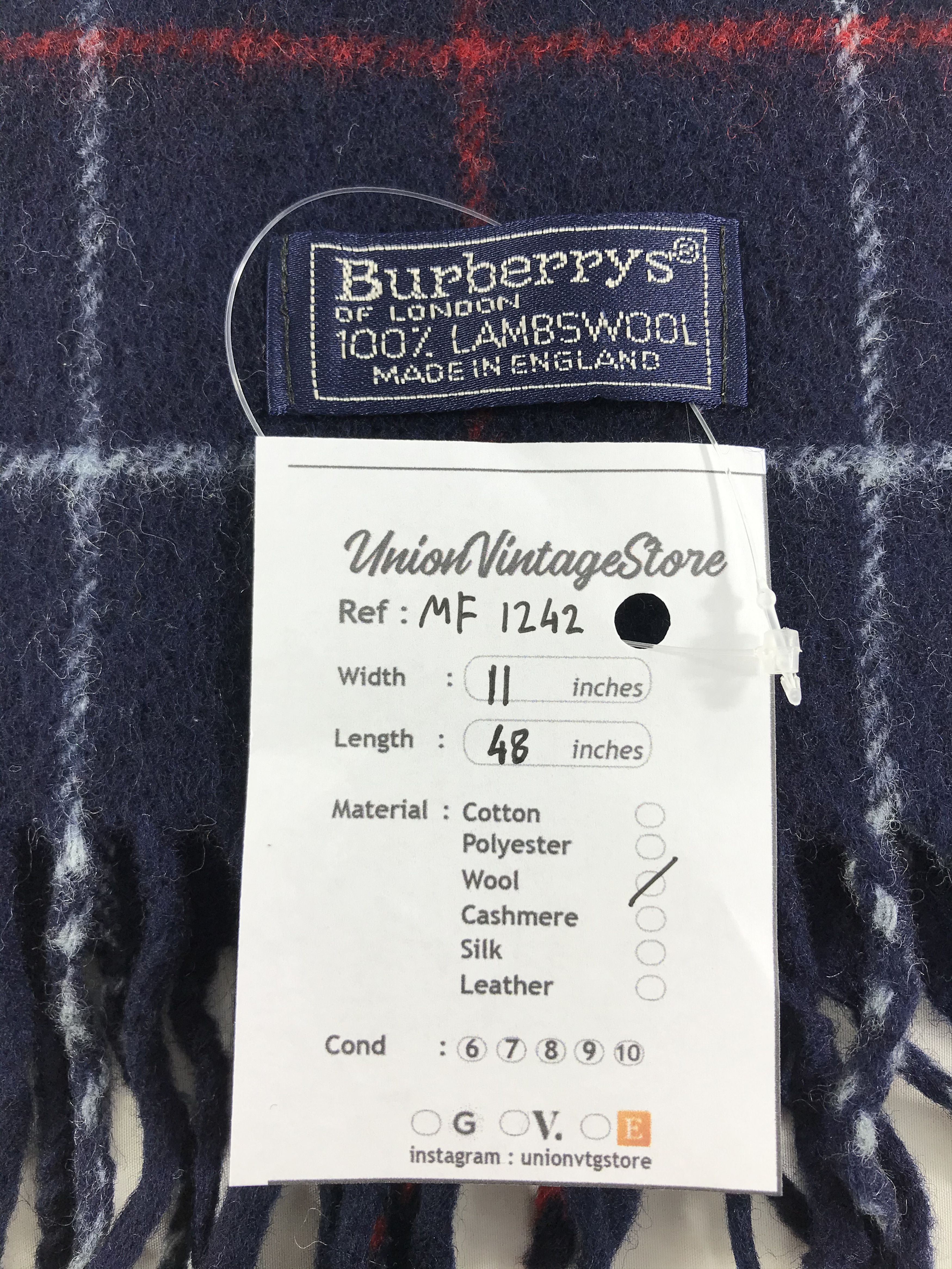 Burberry Vintage Burberry Scarf/Muffler/Neckwear MF1242 Size ONE SIZE - 4 Thumbnail