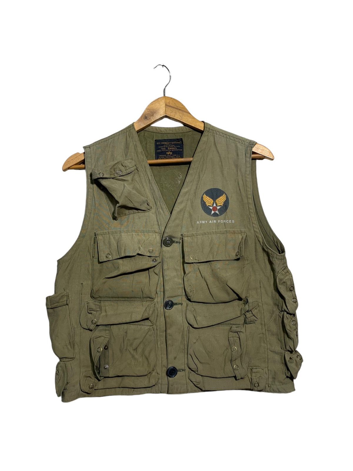 🔥VTG ALPHA INDUSTRIES TACTICAL VEST JACKET