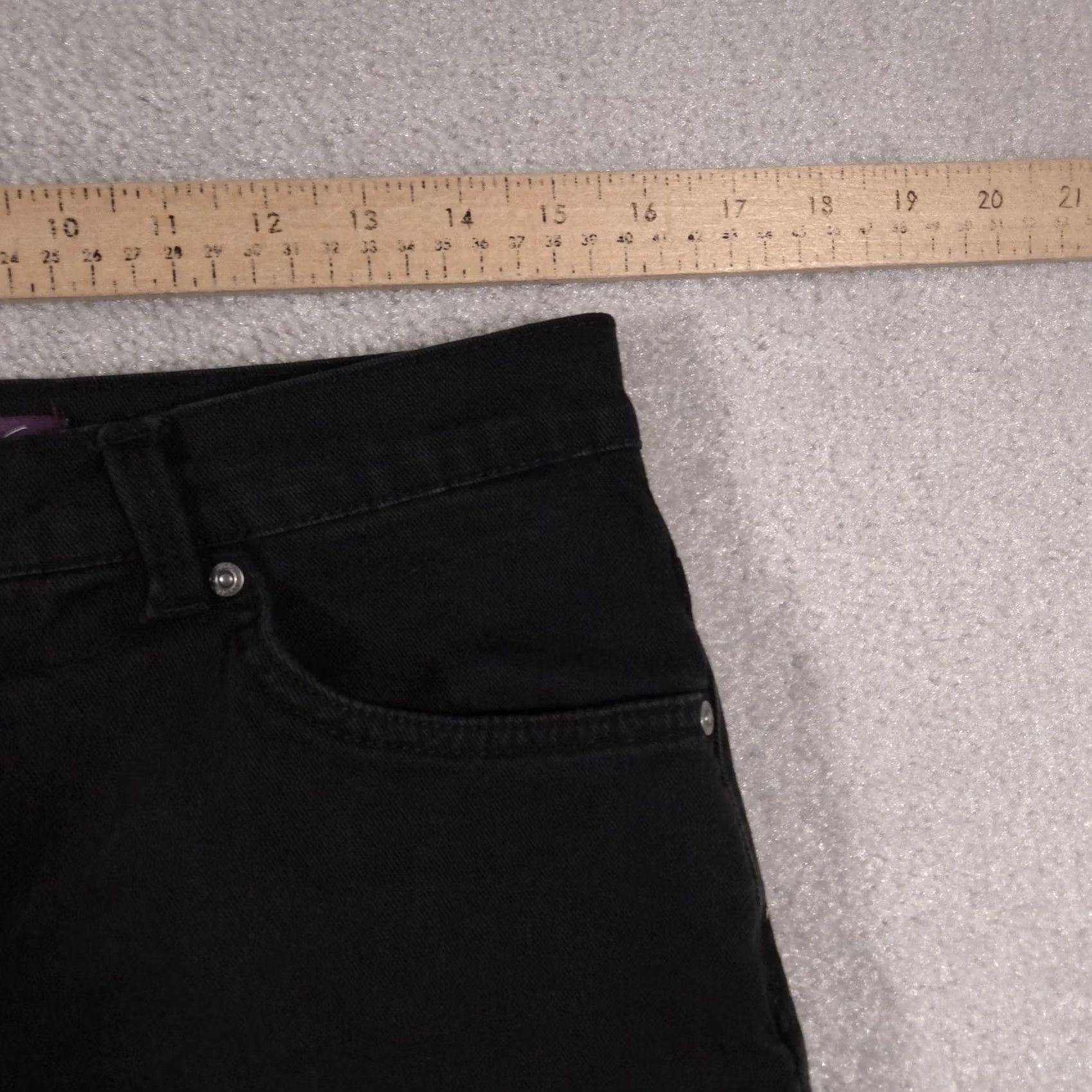 Gloria Vanderbilt Gloria Vanderbilt Jeans Womens 10 Short Black Stretch Denim Straight 5 Pocket Size 32" / US 10 / IT 46 - 7 Thumbnail