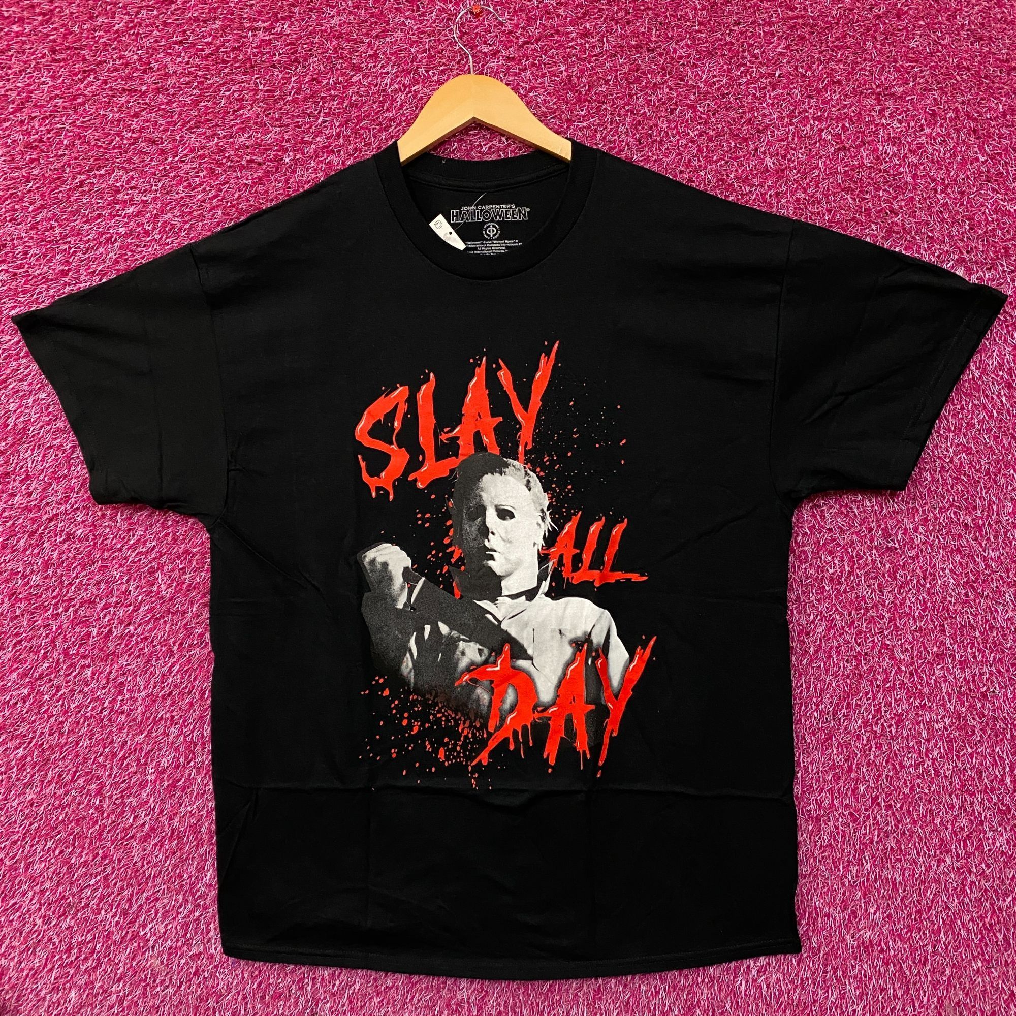 Other Michael Myers Slay All Day Horror Tshirt size XL Size US XL / EU 56 / 4 - 3 Thumbnail