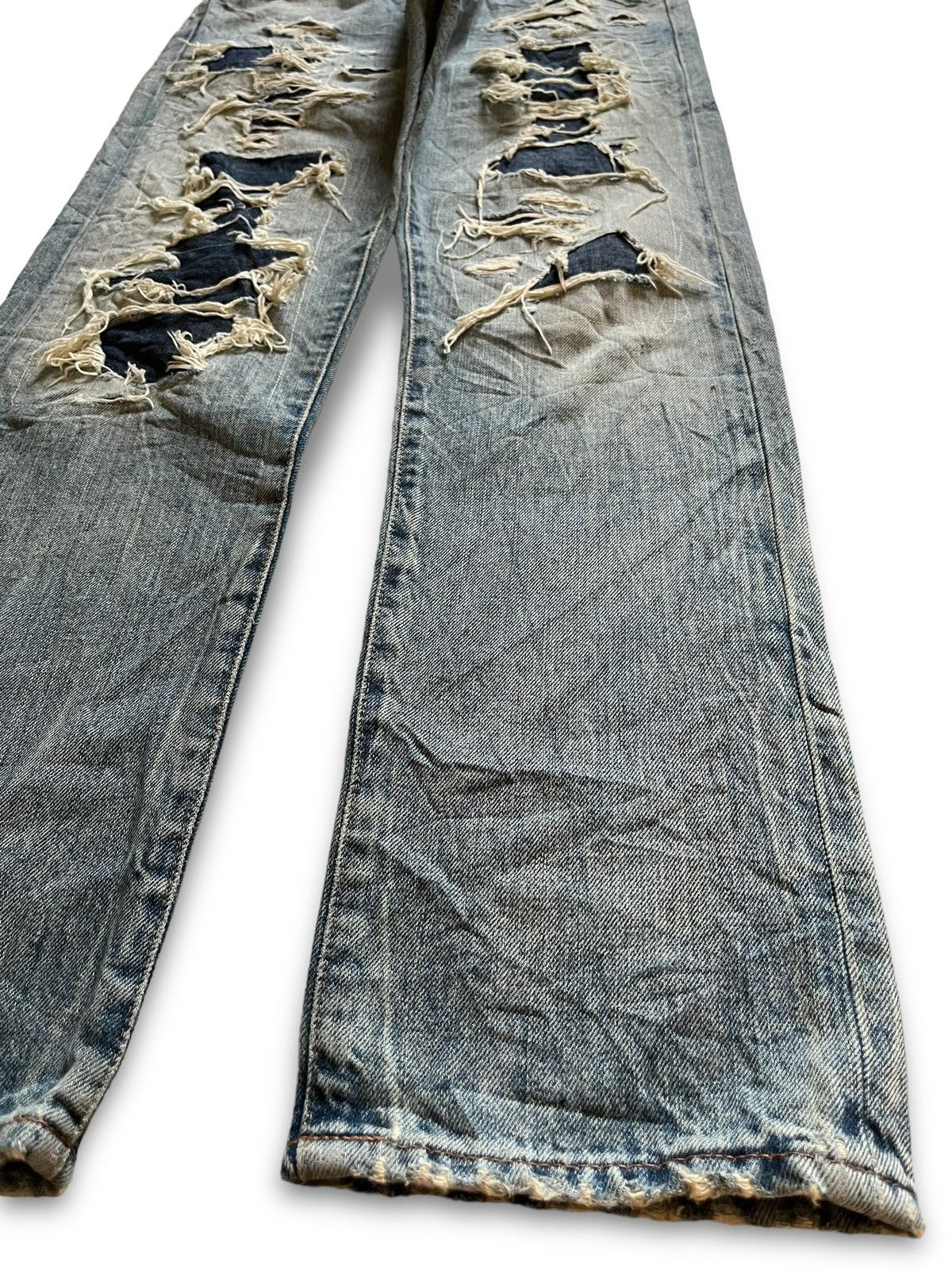 Denim & Supply Ralph Lauren Vintage D&S Ralph Lauren Bartacks Patches Distressed Jeans Size US 31 - 7 Thumbnail