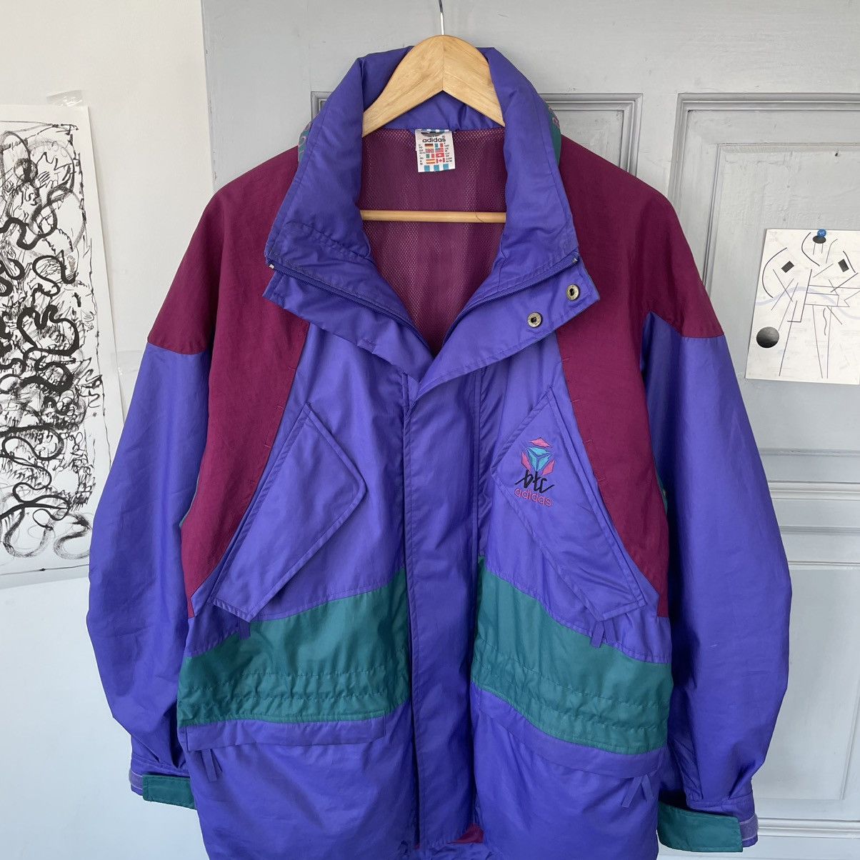 Adidas × Vintage Vintage Adidas BTC Retro Jacket Style Y2K Streetwear Size US M / EU 48-50 / 2 - 5 Thumbnail