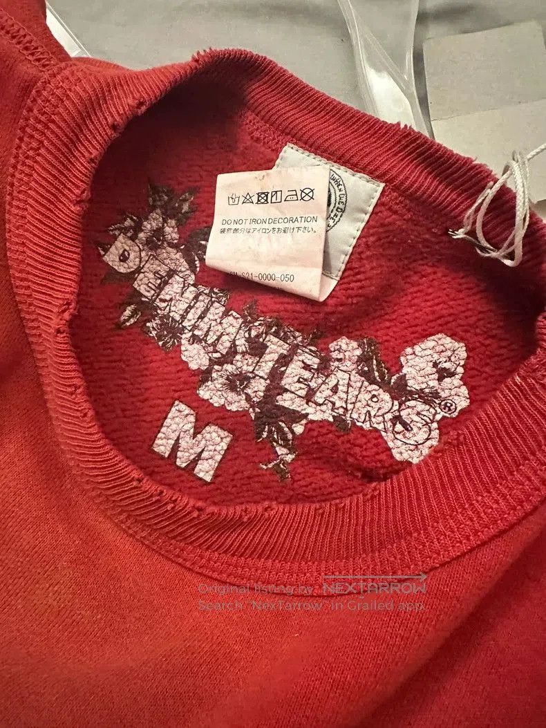 Saint Michael Saint Michael Denim Tears Sweatshirt. Size US M / EU 48-50 / 2 - 3 Thumbnail
