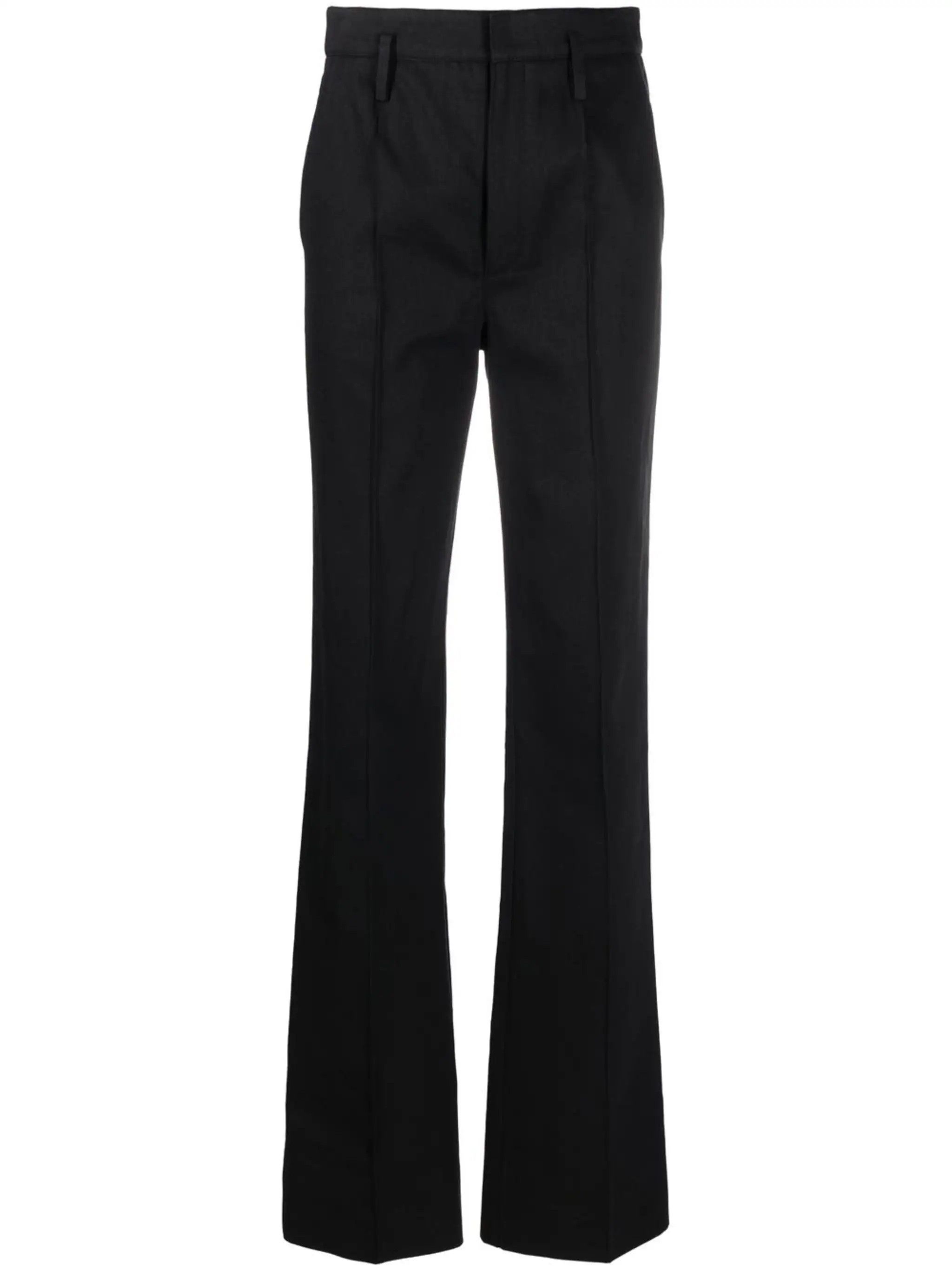 image of Saint Laurent Paris Oc11Z10524 High-Waisted Jeans In Denim In Black, Women's (Size 34)