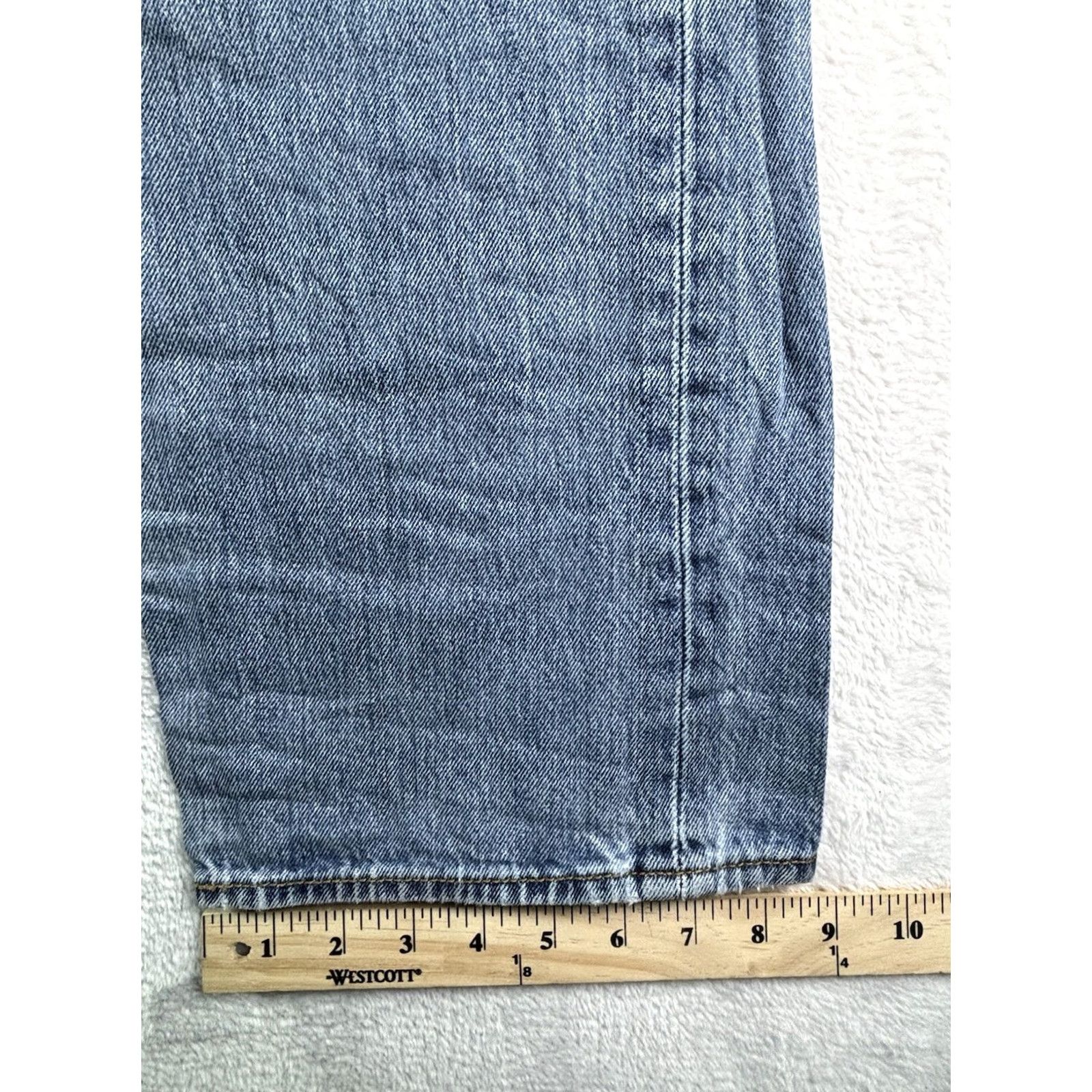 Levi's Levi's 501 Jeans Men's 38x32 Blue Medium Wash Distressed Denim Button Fly Regular Fit 5-Pocket Vintage: No 90s Theme) Mens Size US 38 / EU 54 - 5 Thumbnail