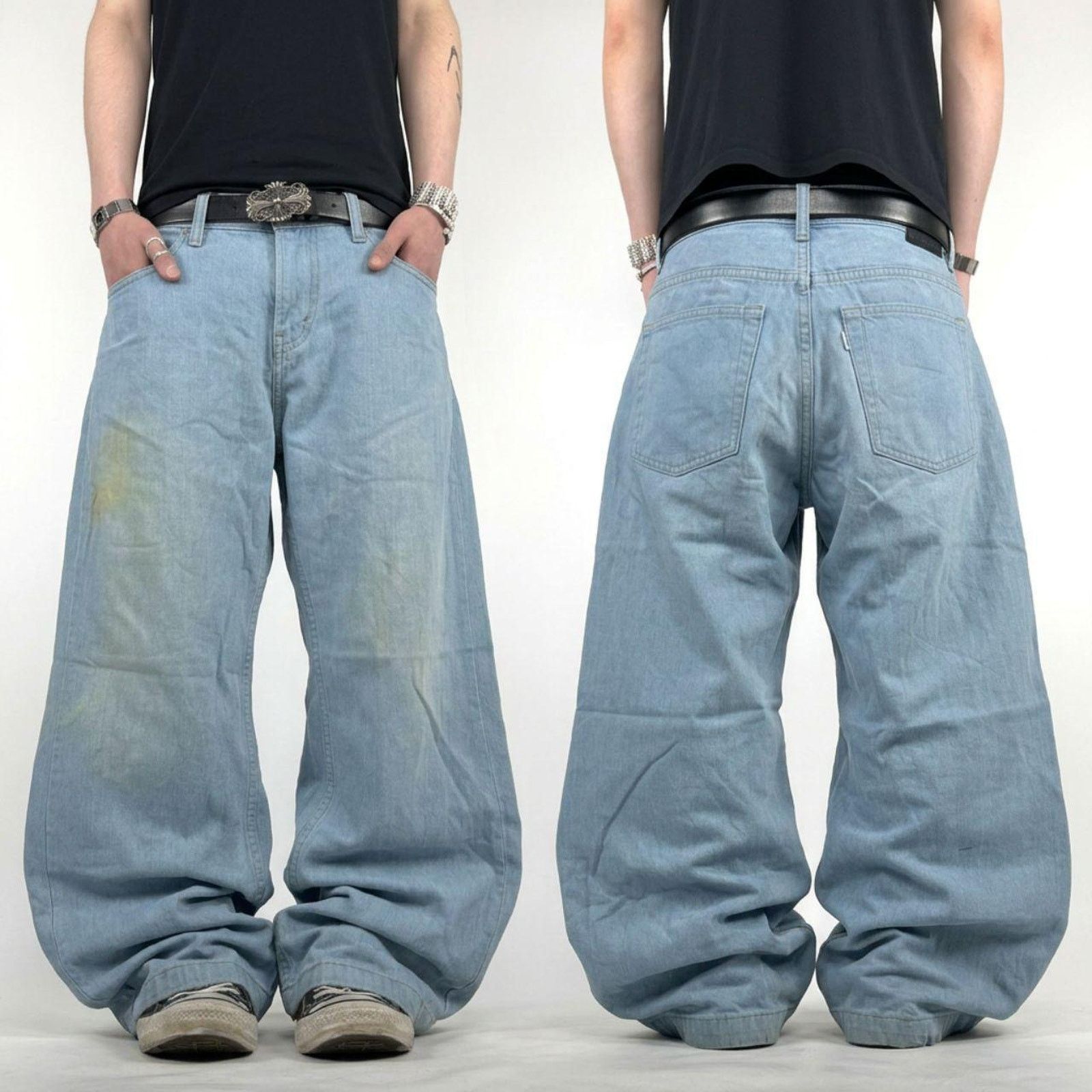 Japanese Brand × Levi's × Vintage Vintage y2k flared archive rare levi's skater grunge jeans Size US 32 / EU 48 - 1 Thumbnail