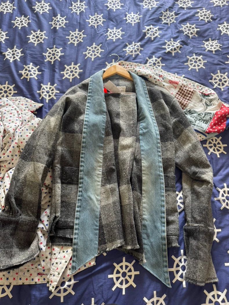 Greg Lauren Greg Lauren Classic coarse woolen plaid jacket Size US L / EU 52-54 / 3 - 1 Thumbnail