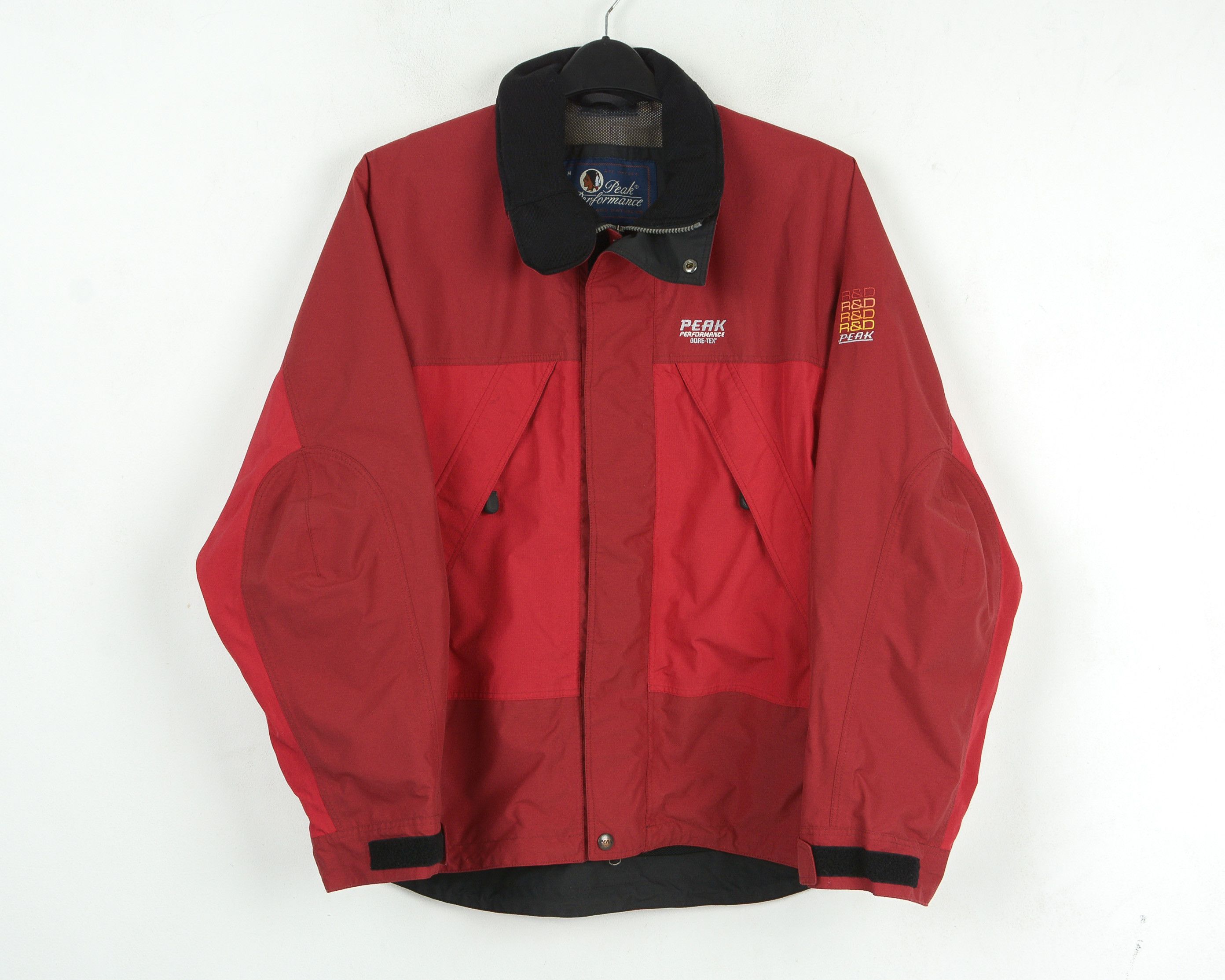 Goretex R&D M Jacket Gore-Tex Rain Coat Windbreaker Red Hiking Top Size US M / EU 48-50 / 2 - 1 Thumbnail