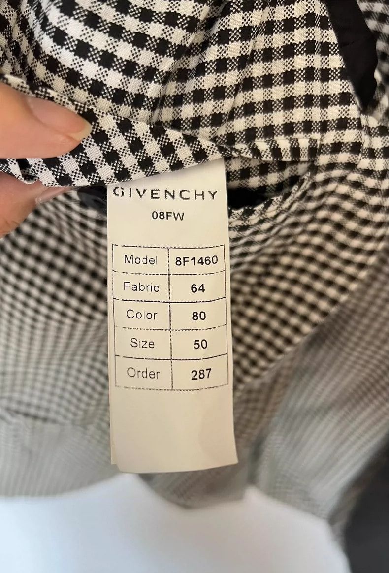 Givenchy Givenchy Givenchy Black Check Pattern Suit Jacket -2507 Size US L / EU 52-54 / 3 - 6 Thumbnail