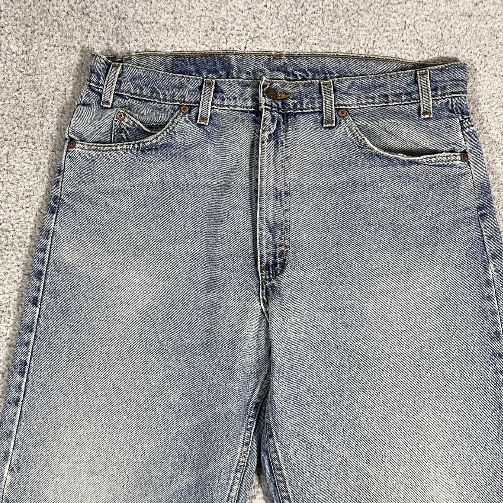 Levi's Levi's 505 Jeans Men 38x30 Blue Light Wash Regular Straight 90s VTG Vintage Denim Cotton Belt Pockets Jeans Model Levi's 505 90s Theme Mens Size US 38 / EU 54 - 7 Thumbnail