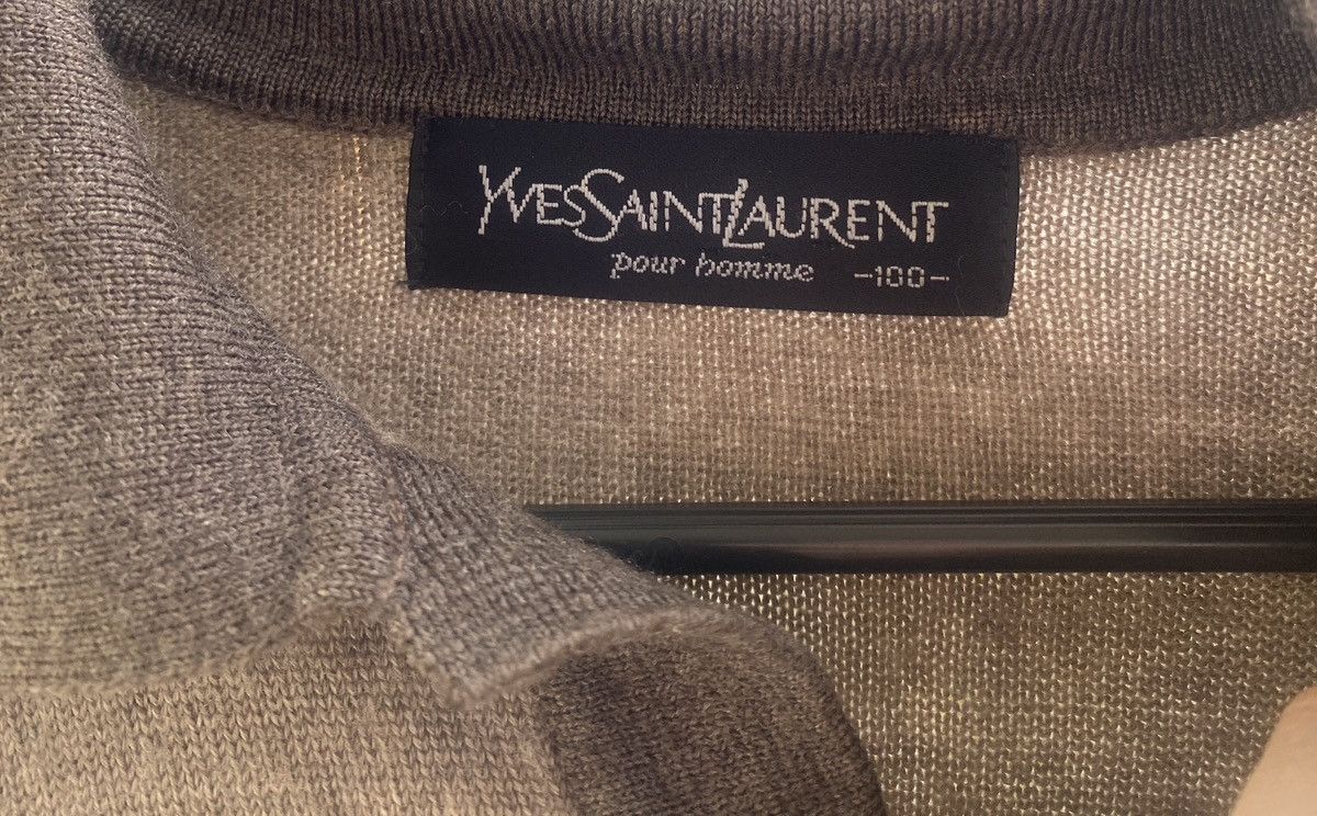 Yves Saint Laurent Vintage yves saint laurent wool knitwear polo shirt Size US M / EU 48-50 / 2 - 2 Thumbnail