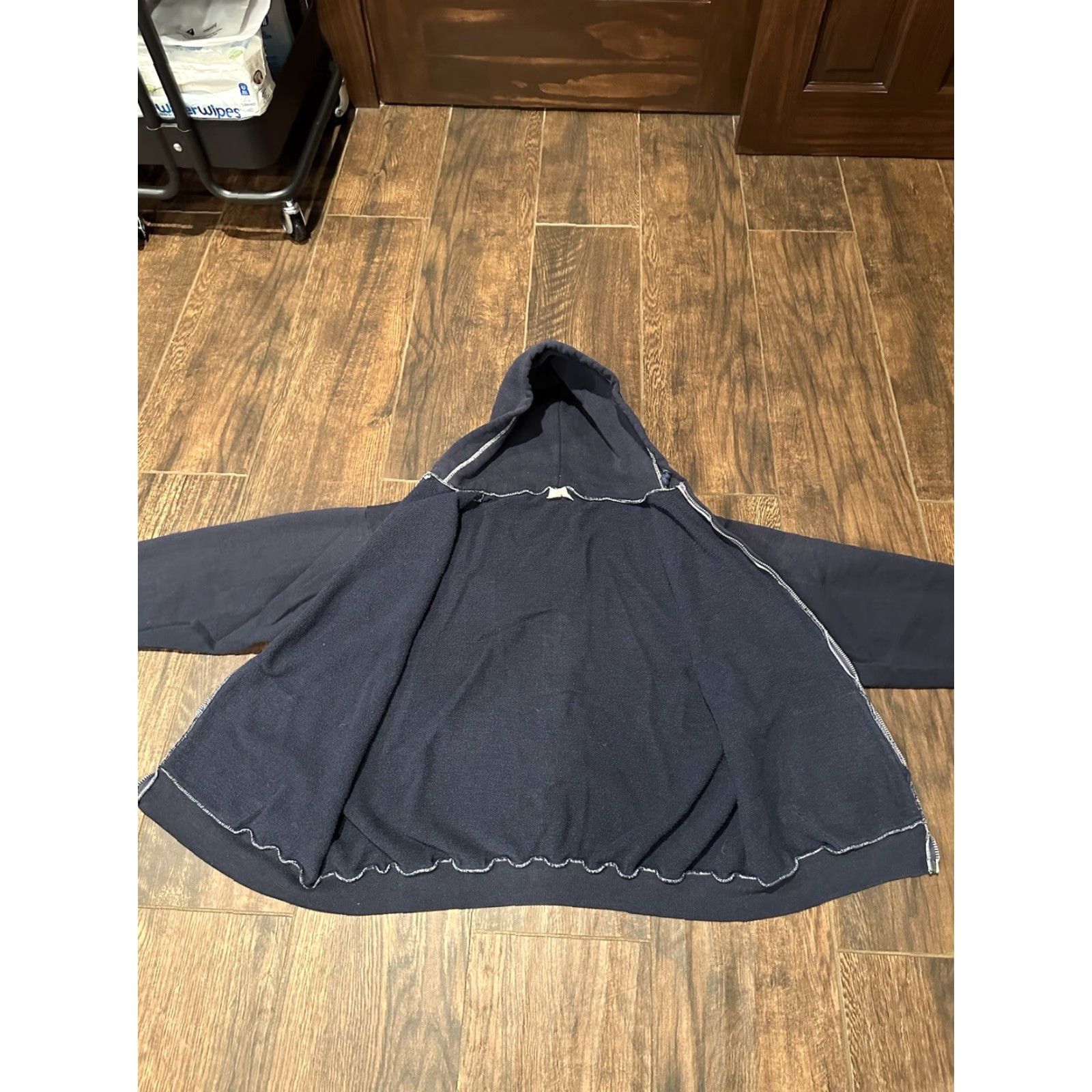 Vintage VINTAGE Blue Emar Zipper Zip Up Hoodie Sweatshirt Raglan XL Mens Size US XL / EU 56 / 4 - 7 Thumbnail
