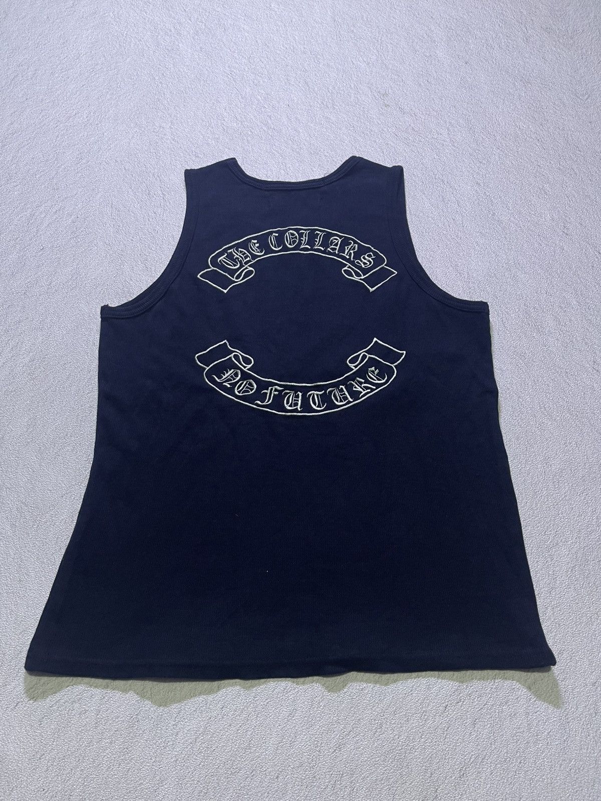 Japanese Brand Y2K collar tank top with embroidered pattern Size US S / EU 44-46 / 1 - 1 Thumbnail