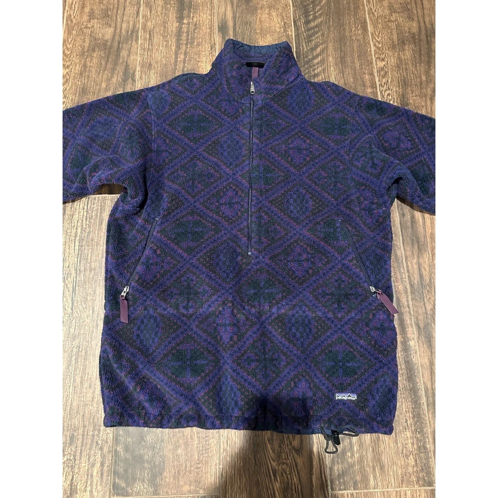 Patagonia VINTAGE Patagonia Half Zip Aztec 90s Fleece Pullover Sz Large Size US L / EU 52-54 / 3 - 4 Thumbnail