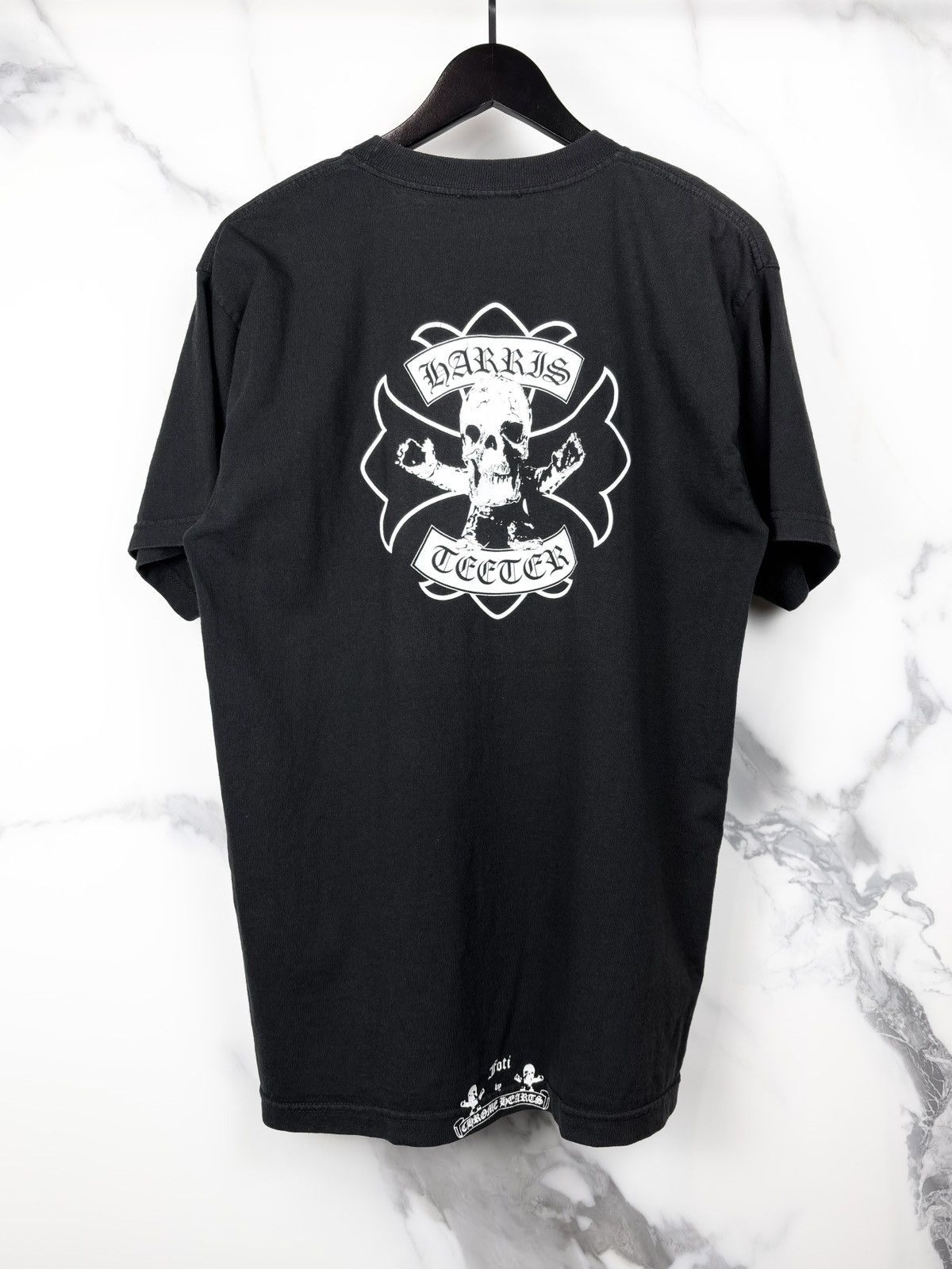 Chrome Hearts Chrome Hearts Foti Skull Skeleton Wing Print Tshirt