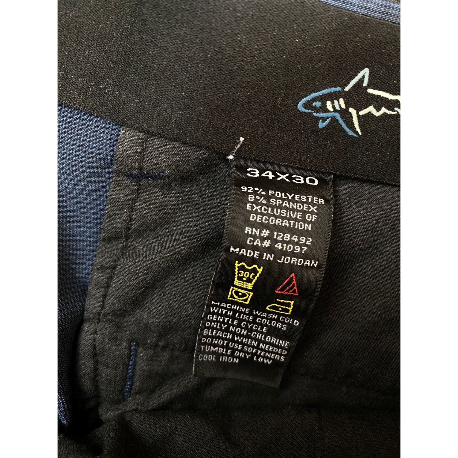 Vintage Greg Norman Mens Golf Pants Slacks Chino Navy Blue 34 x 30 Stretch Regular 5-Pocket Design Size US 34 / EU 50 - 3 Thumbnail